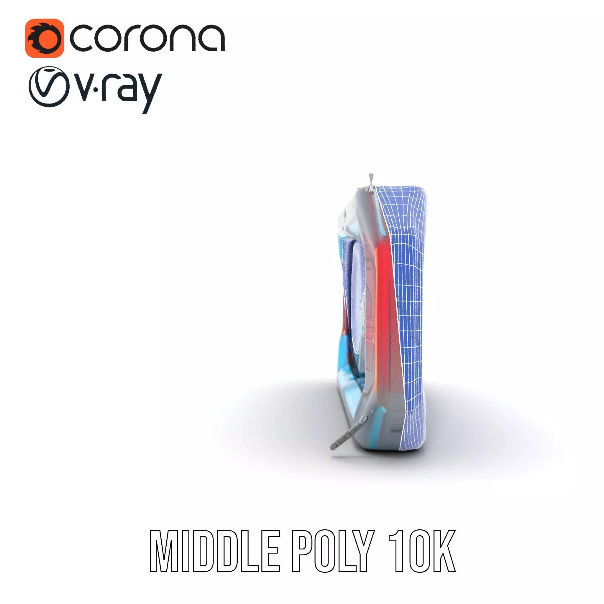 Futuristic Neon Wall model pack Low-poly 3D model_18