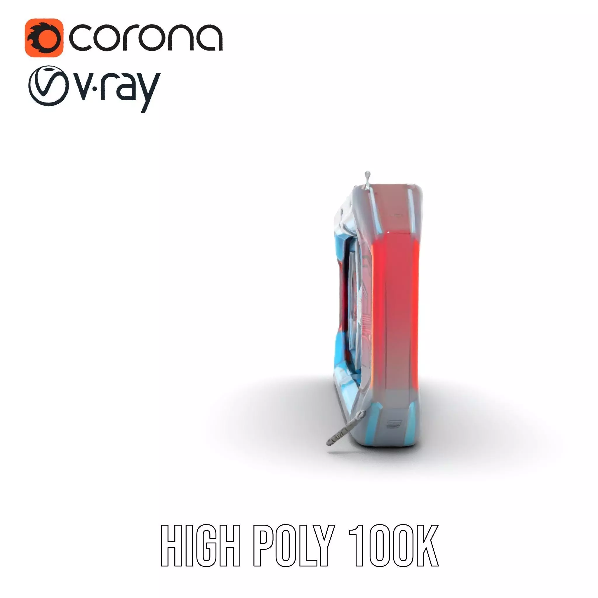 Futuristic Neon Wall model pack Low-poly 3D model_23