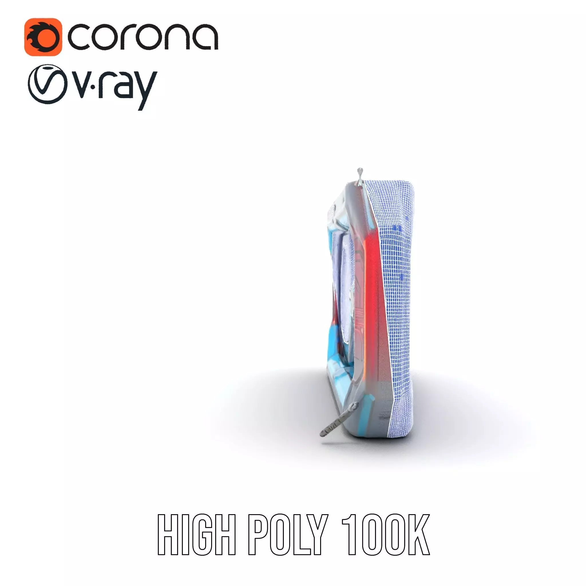 Futuristic Neon Wall model pack Low-poly 3D model_34