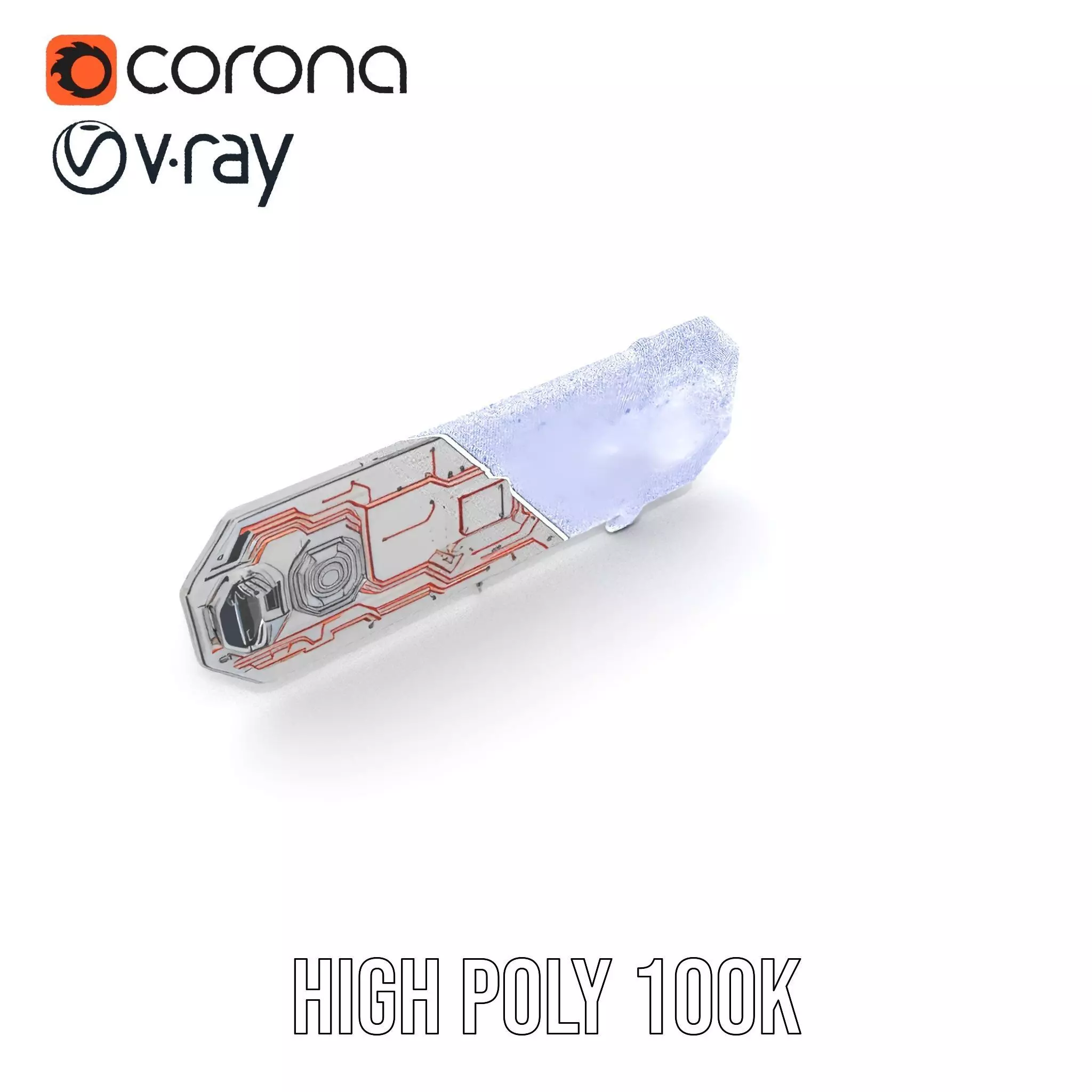 Futuristic Metallic Panel model pack Texture_23