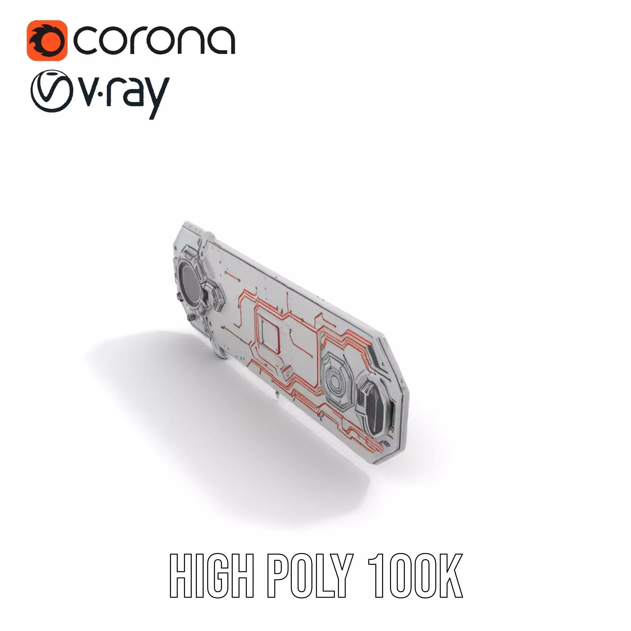 Futuristic Metallic Panel model pack Texture_17