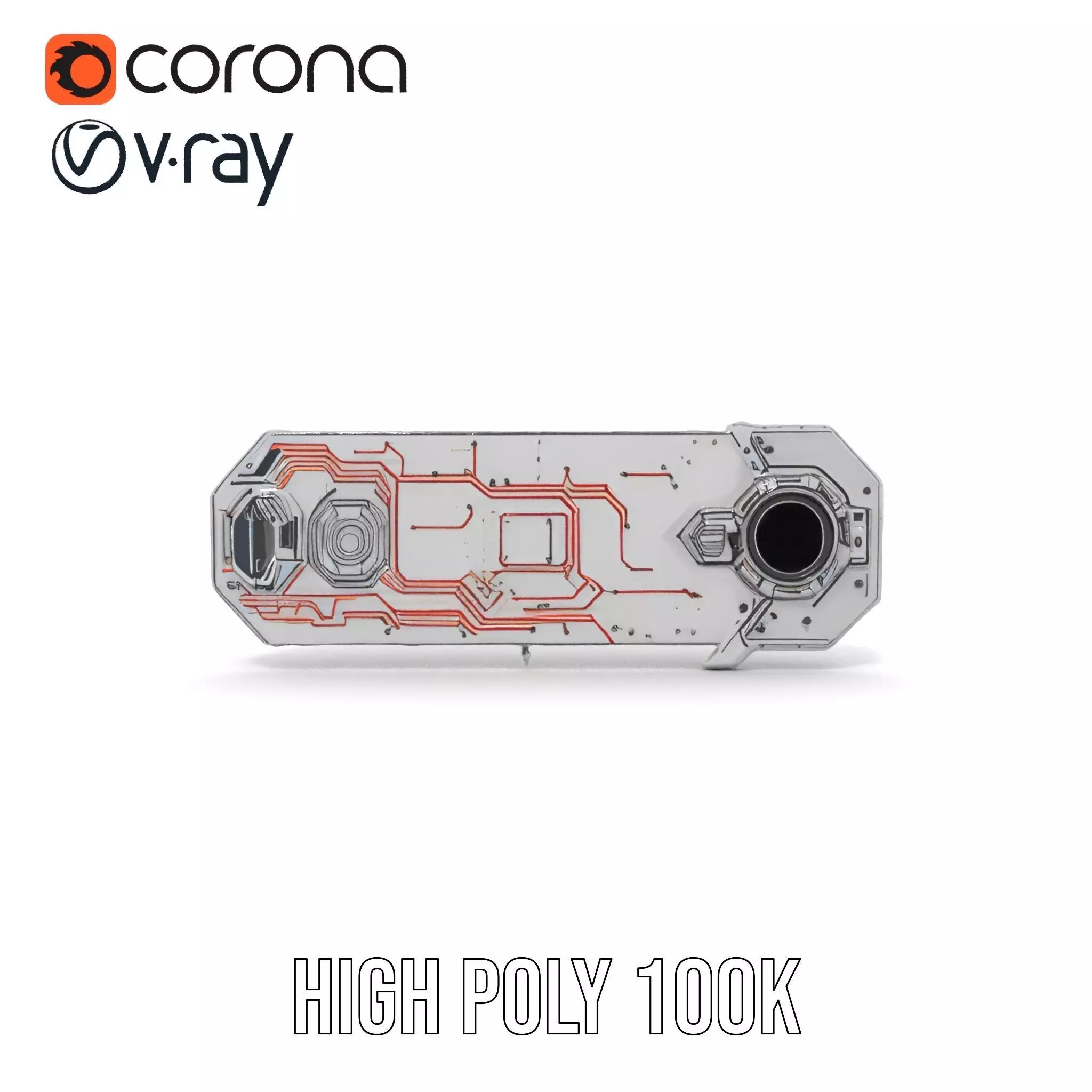 Futuristic Metallic Panel model pack Texture_31