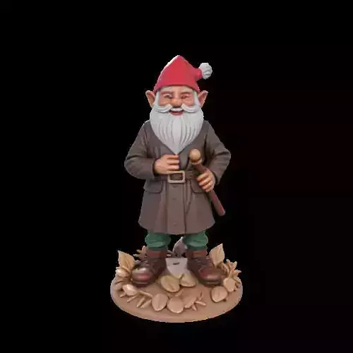 2230Fairy Tale Gnome  Color Full Body Figurine on Base