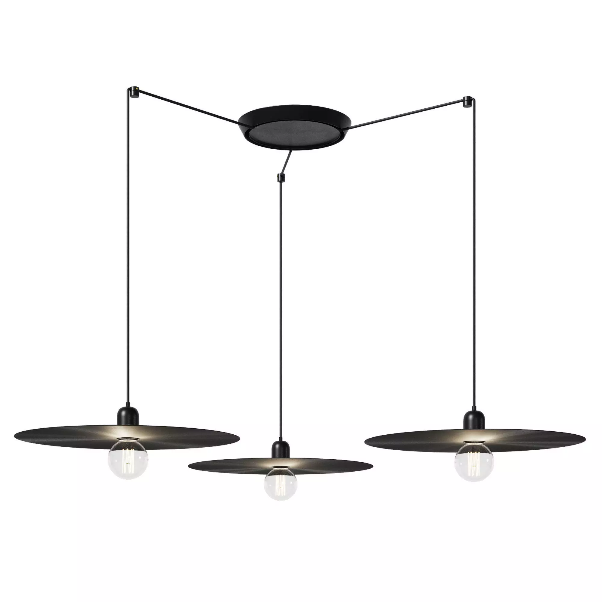 Chandelier Faro Barcelona PLAT 3L 3D model_4