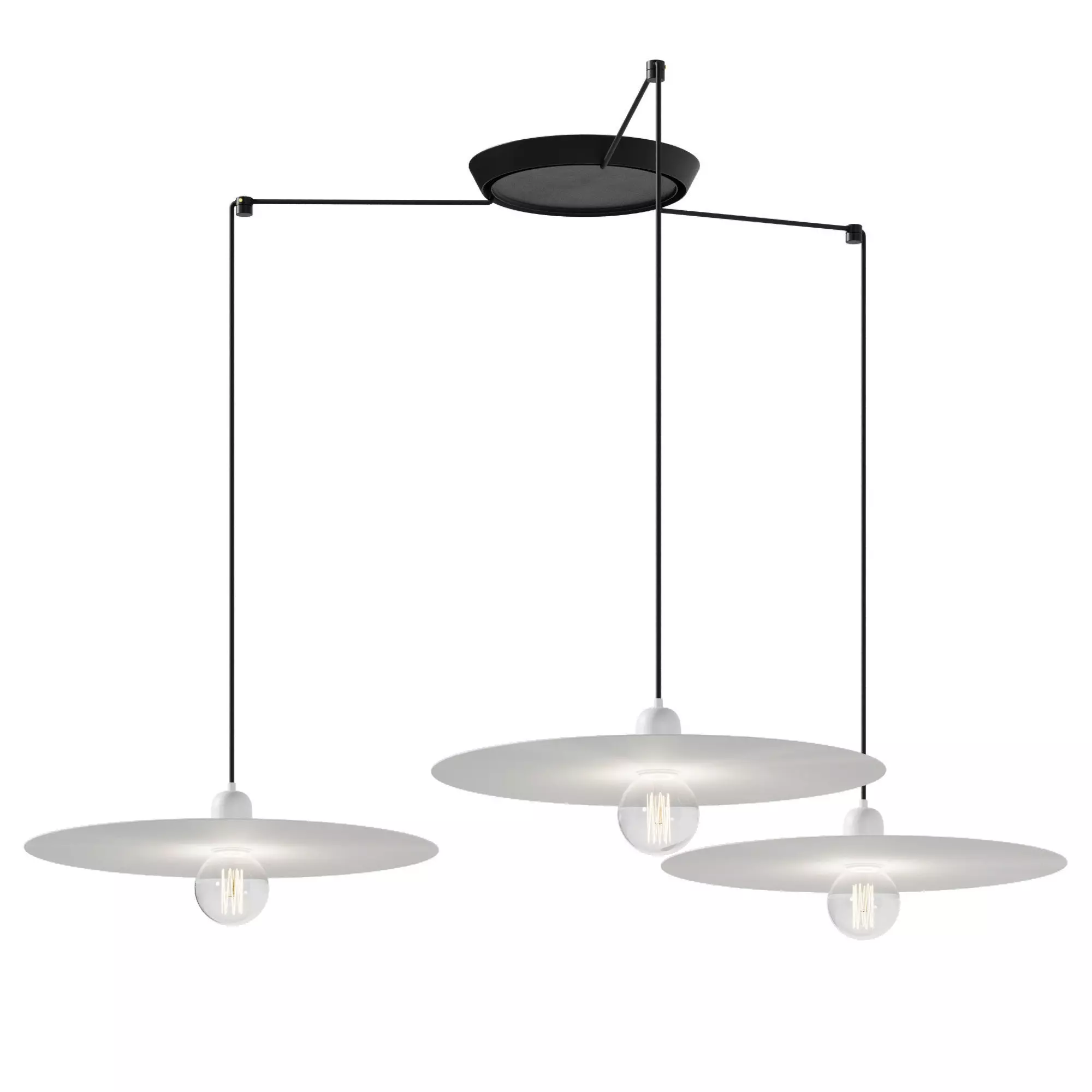 Chandelier Faro Barcelona PLAT 3L 3D model_1