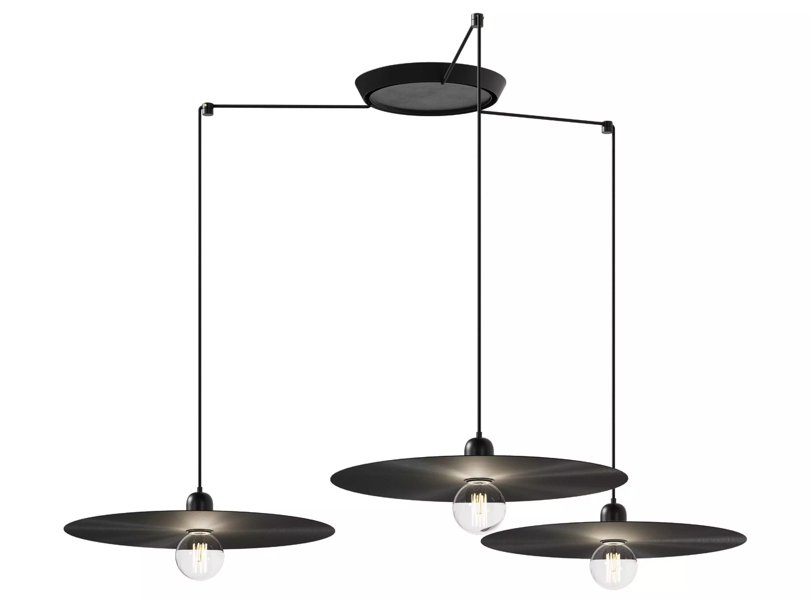 Chandelier Faro Barcelona PLAT 3L 3D model_0