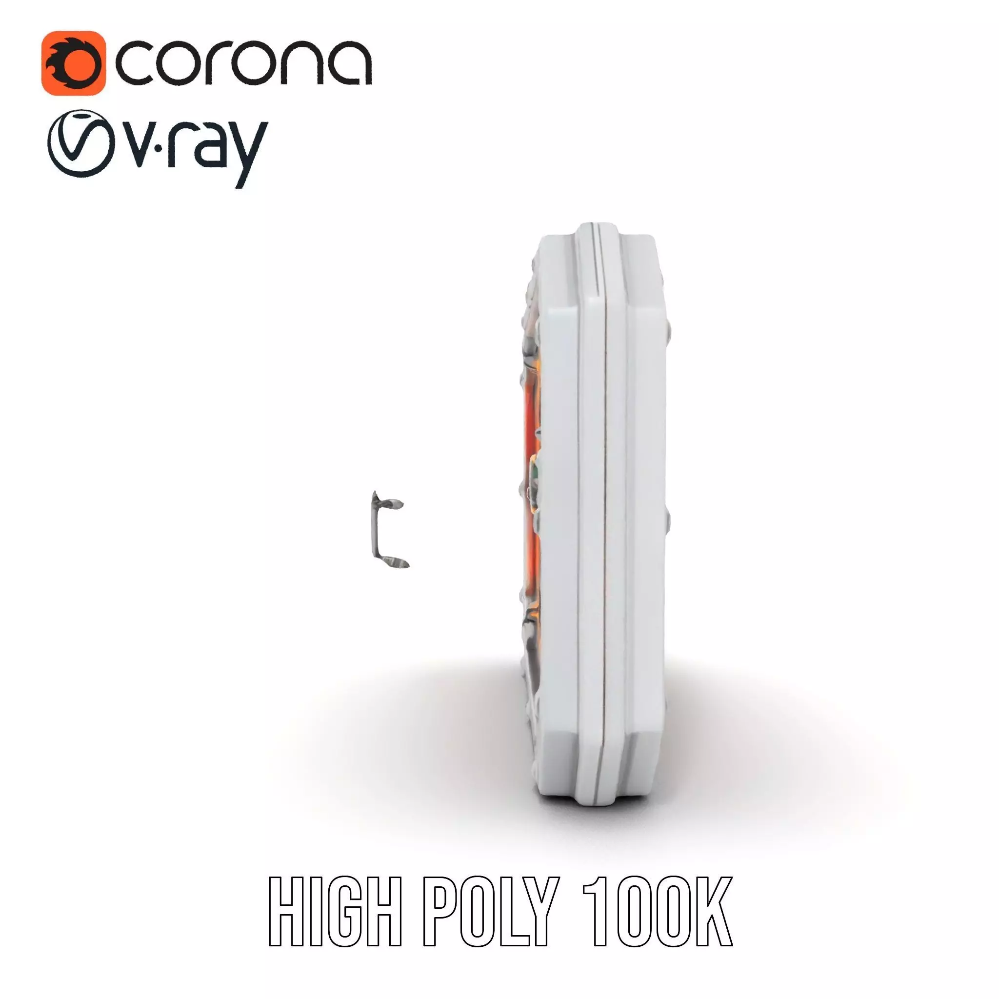 Futuristic Control Panel model pack Low-poly 3D model_31