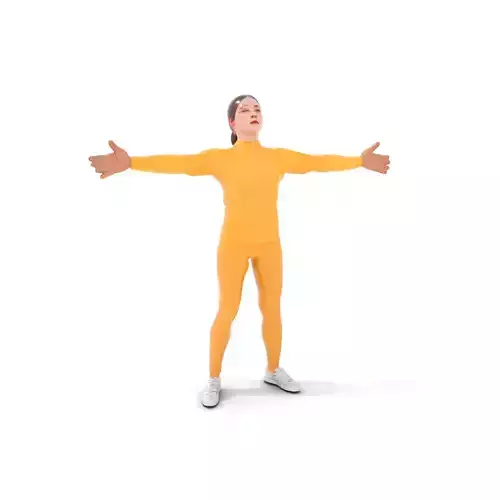 Golden Tracksuit Fashion model pack Low-poly 3D model