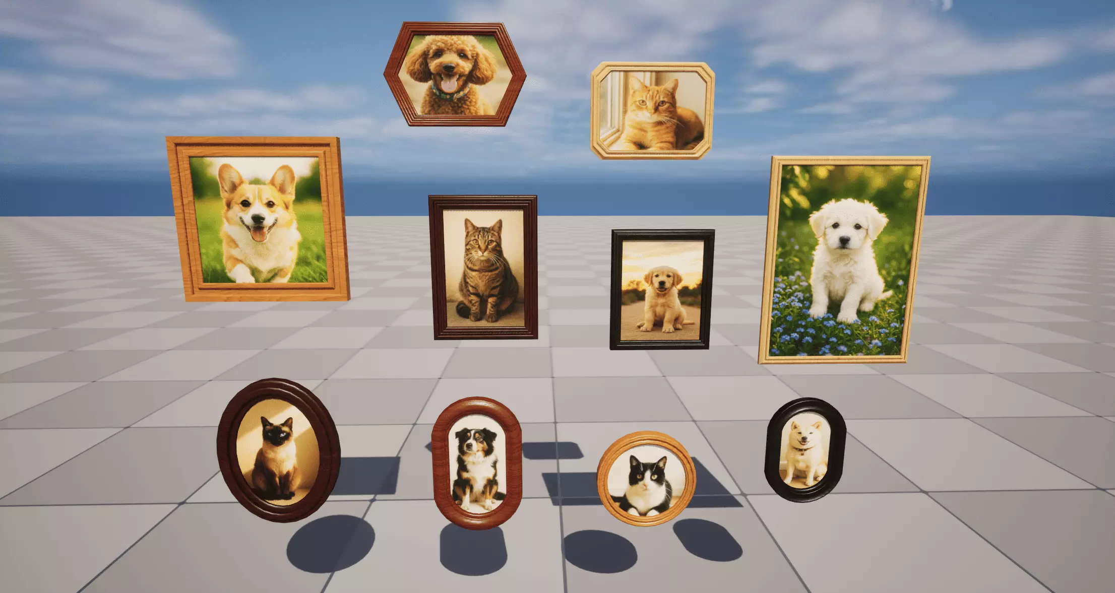 Pet Photos Low-poly 3D model_0