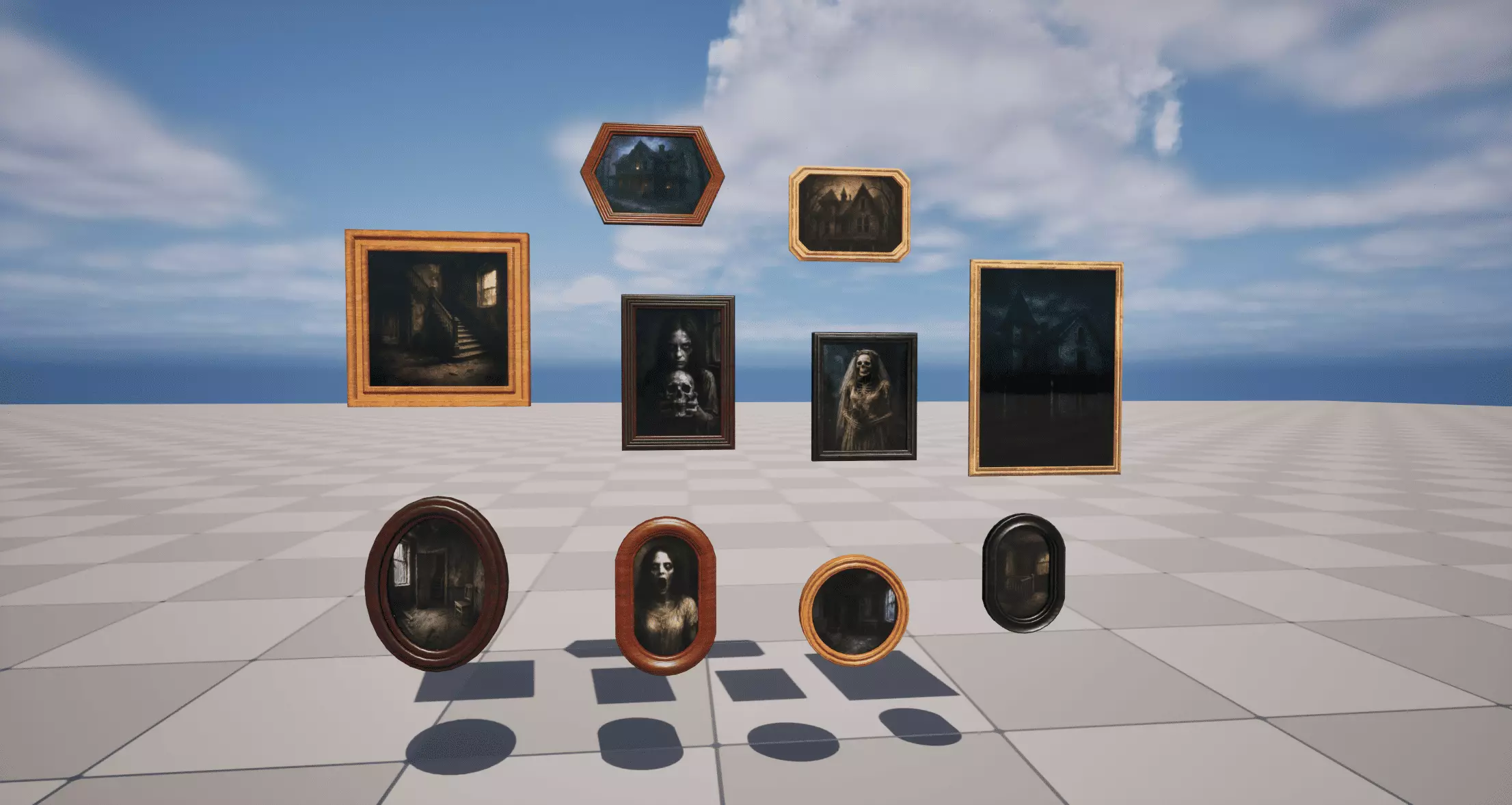 Horror Photo Low-poly 3D model_0