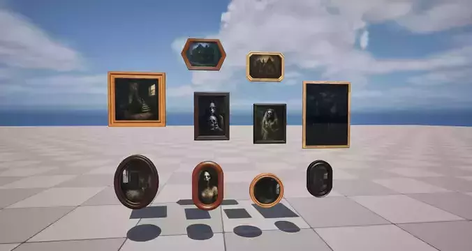 Horror Photo Low-poly 3D model Horror Photo Low-poly 3D model