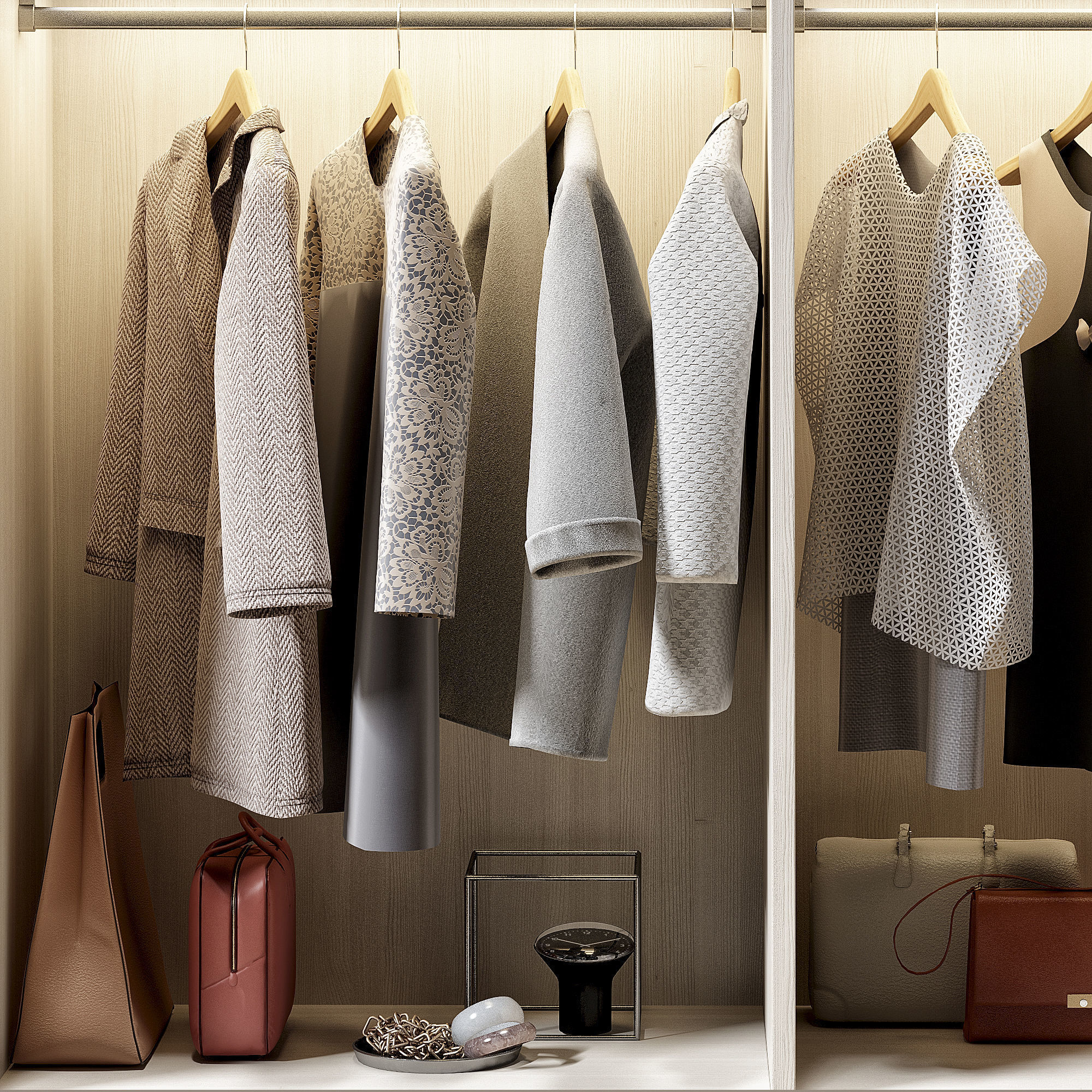 Flou Wardrobe 3D model_1