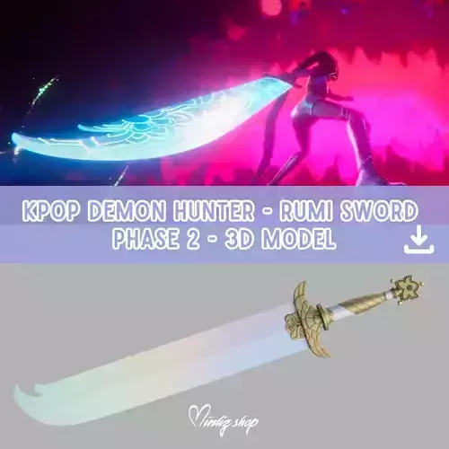 Kpop demon hunters Rumi sword weapon phase 2