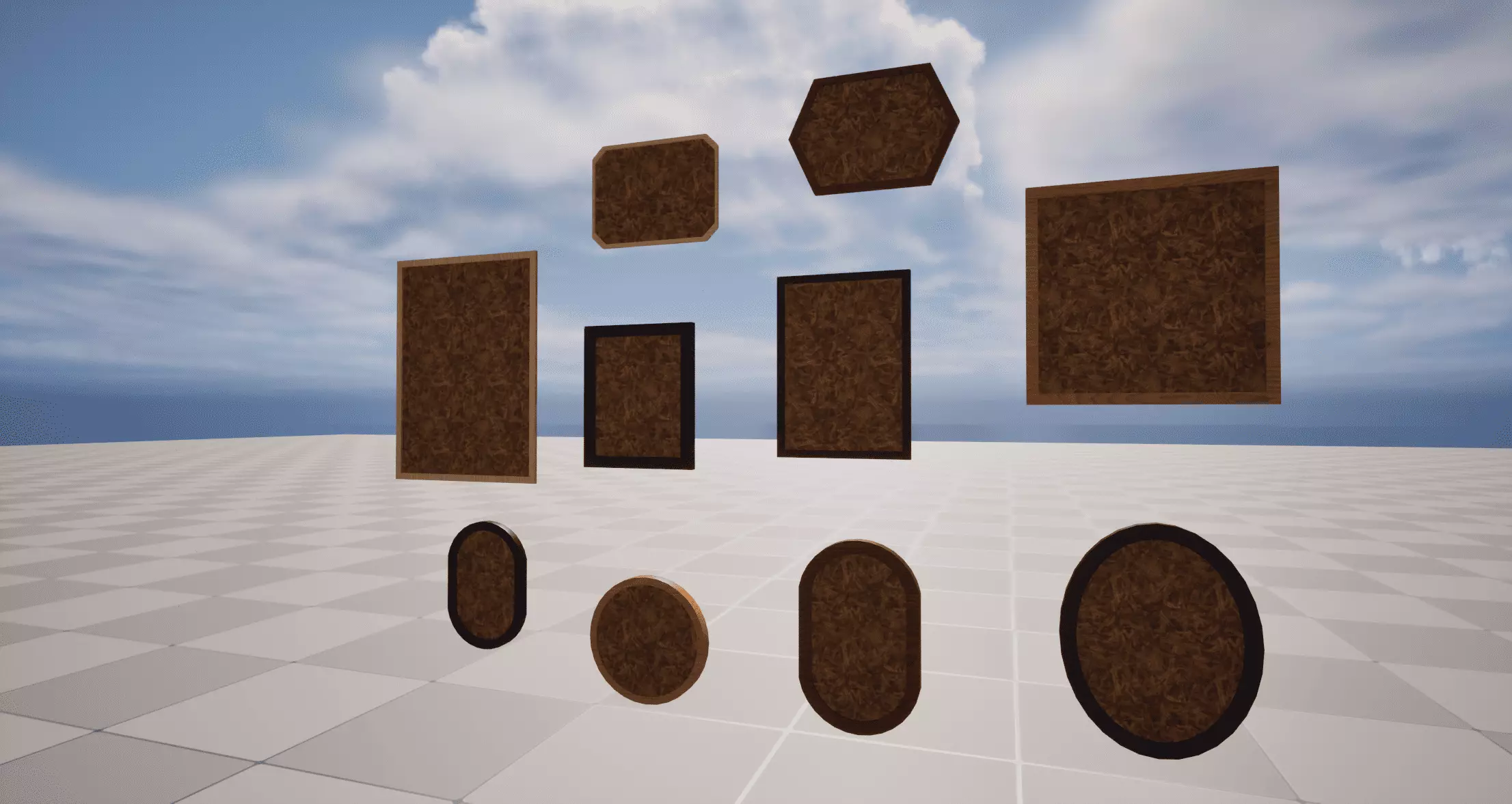 Friends Photos Low-poly 3D model_3