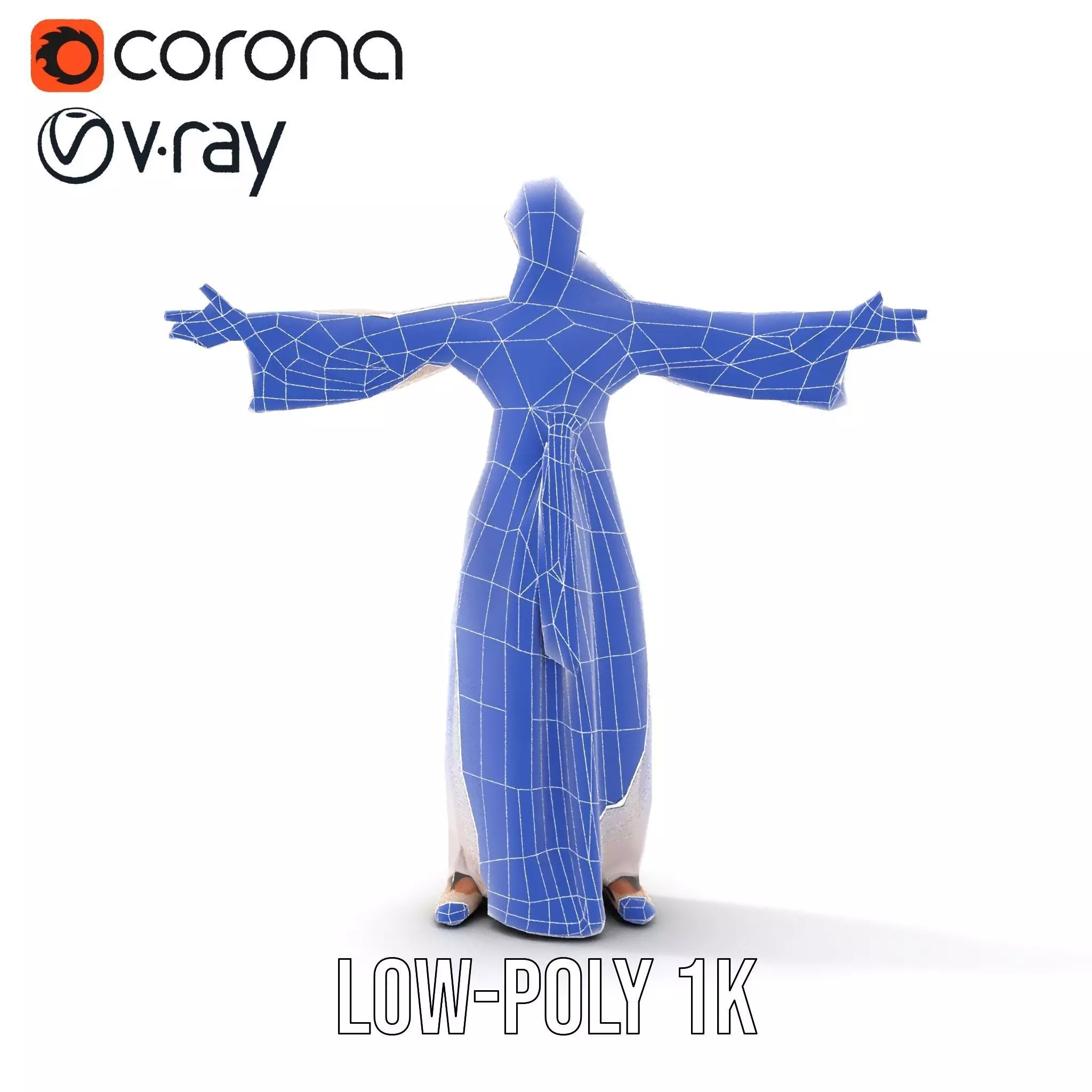 Traditional Hanbok Dress model pack Low-poly 3D model_25