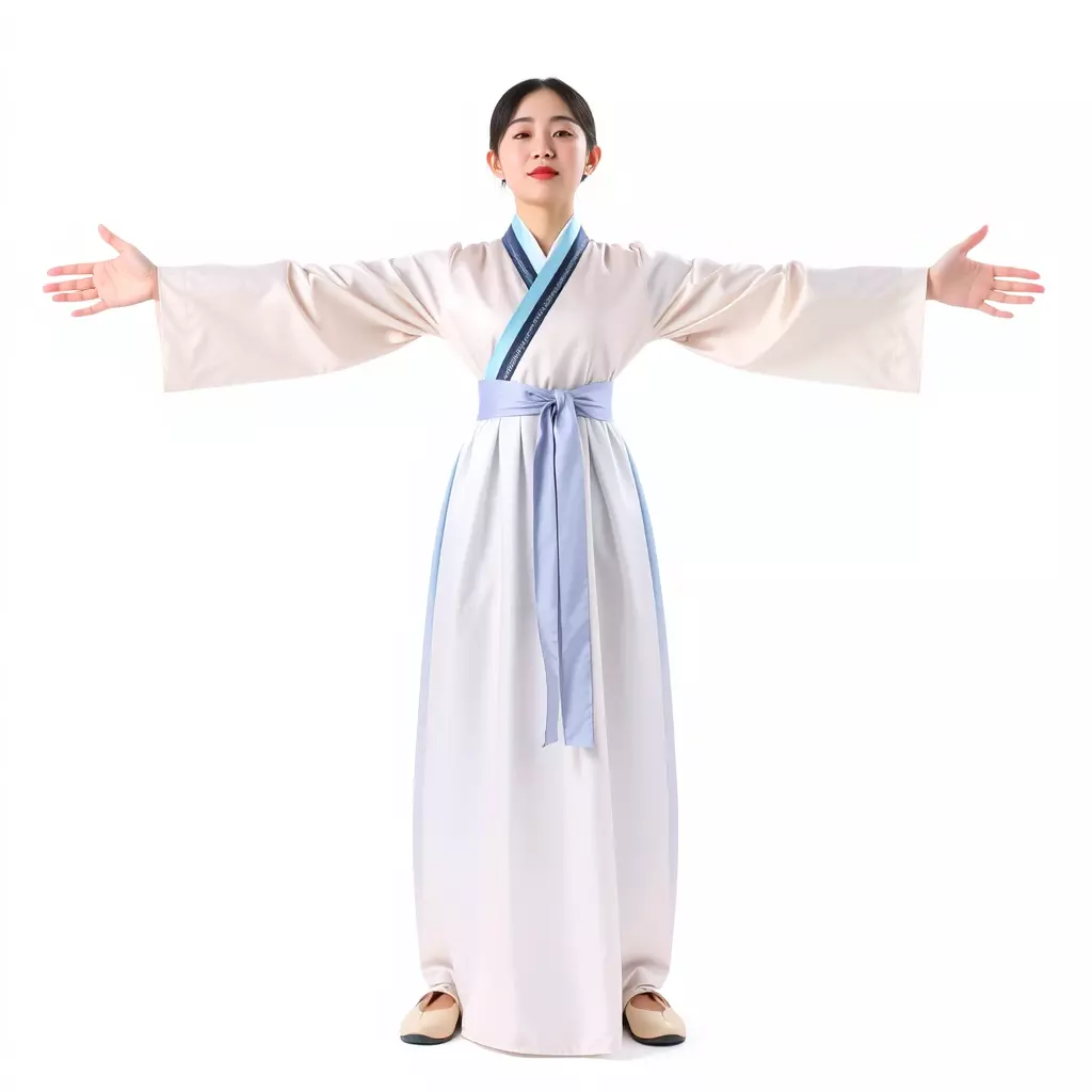 Traditional Hanbok Dress model pack Low-poly 3D model_2