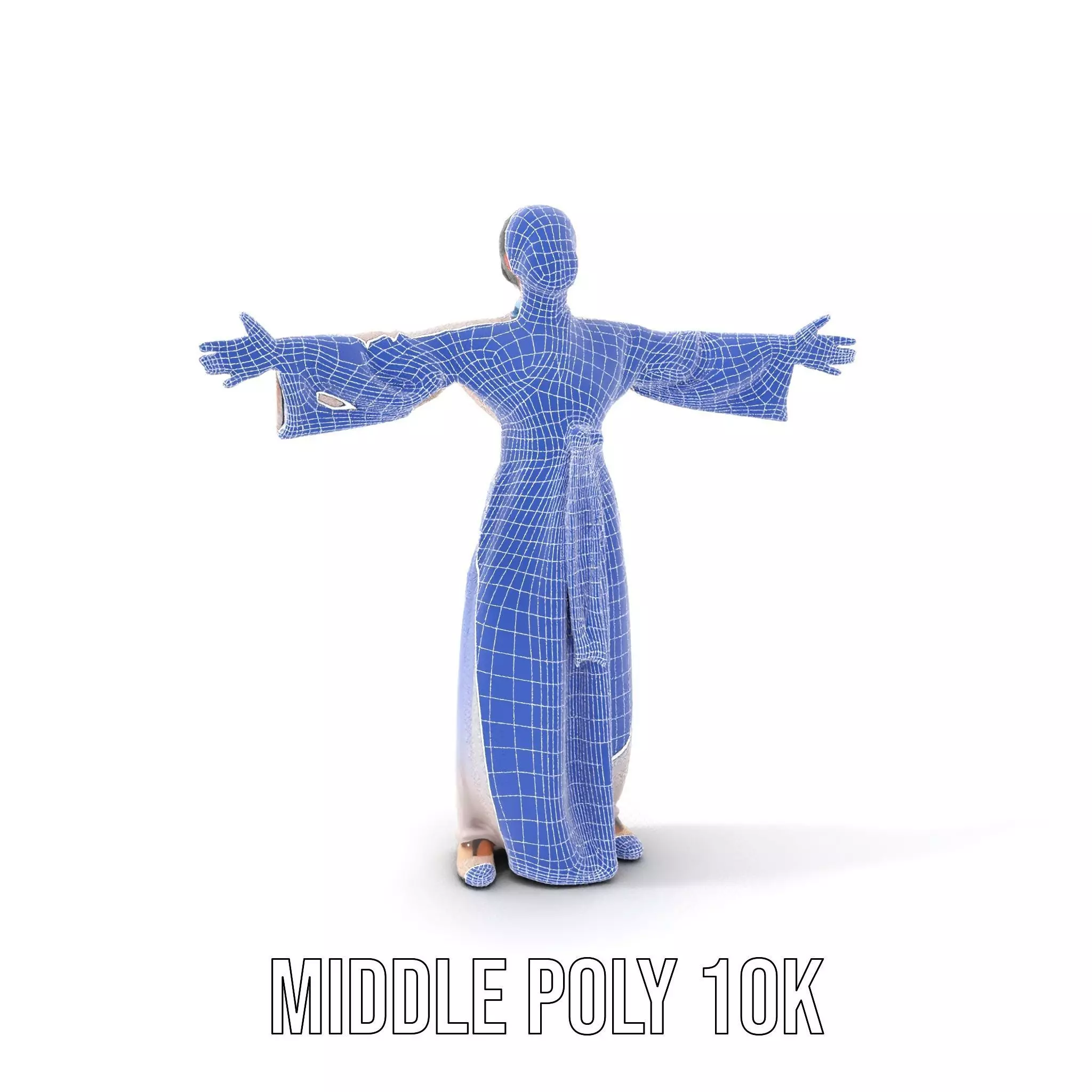 Traditional Hanbok Dress model pack Low-poly 3D model_24