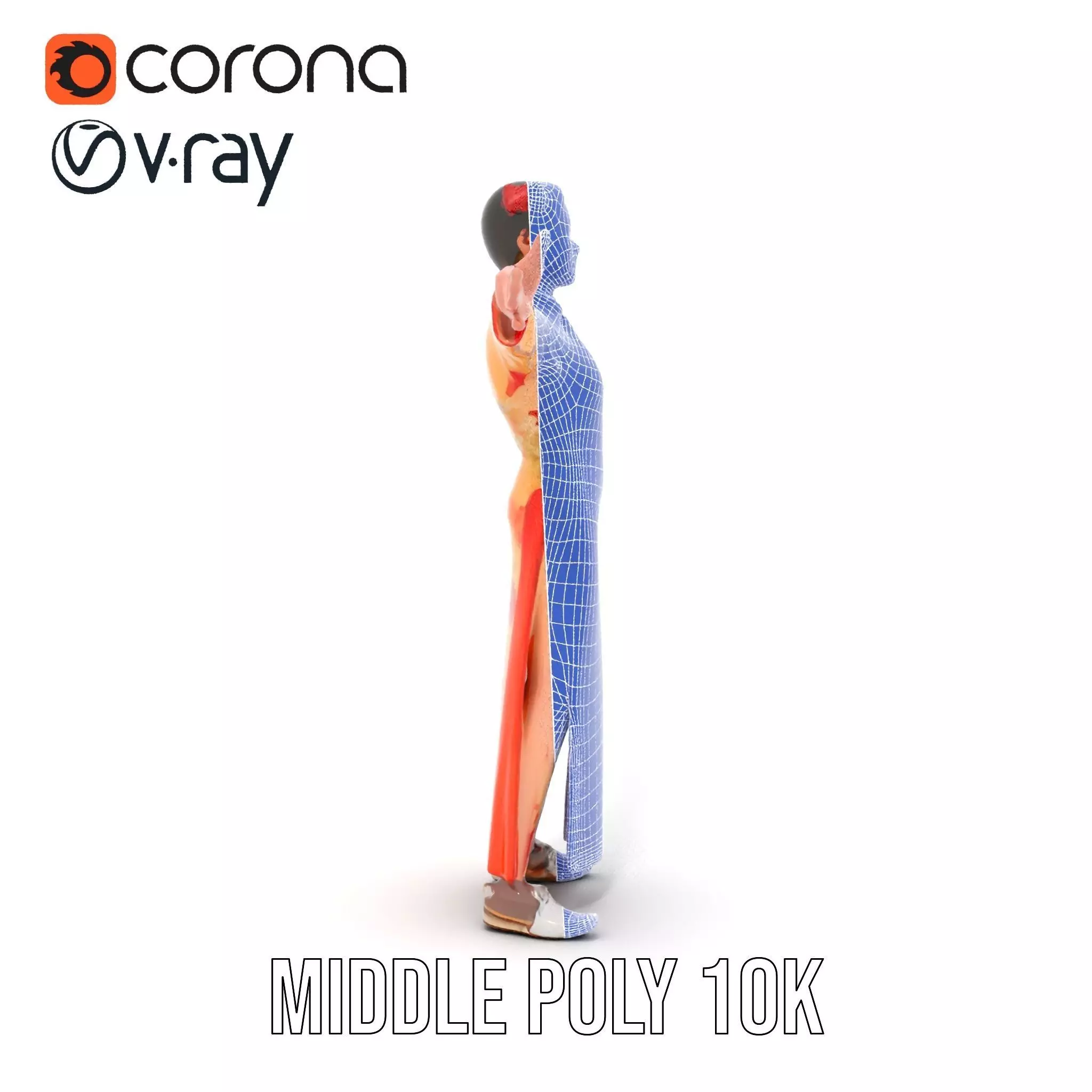 Elegant Floral Dress model pack Low-poly 3D model_29