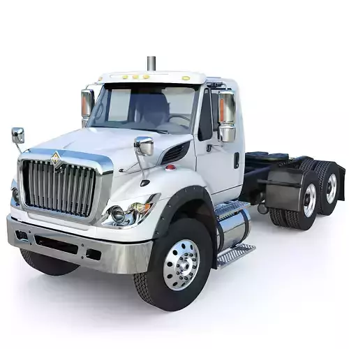 Truck INTERNATIONAL WORKSTAR 7600 Day Cab Low-poly 3D model
