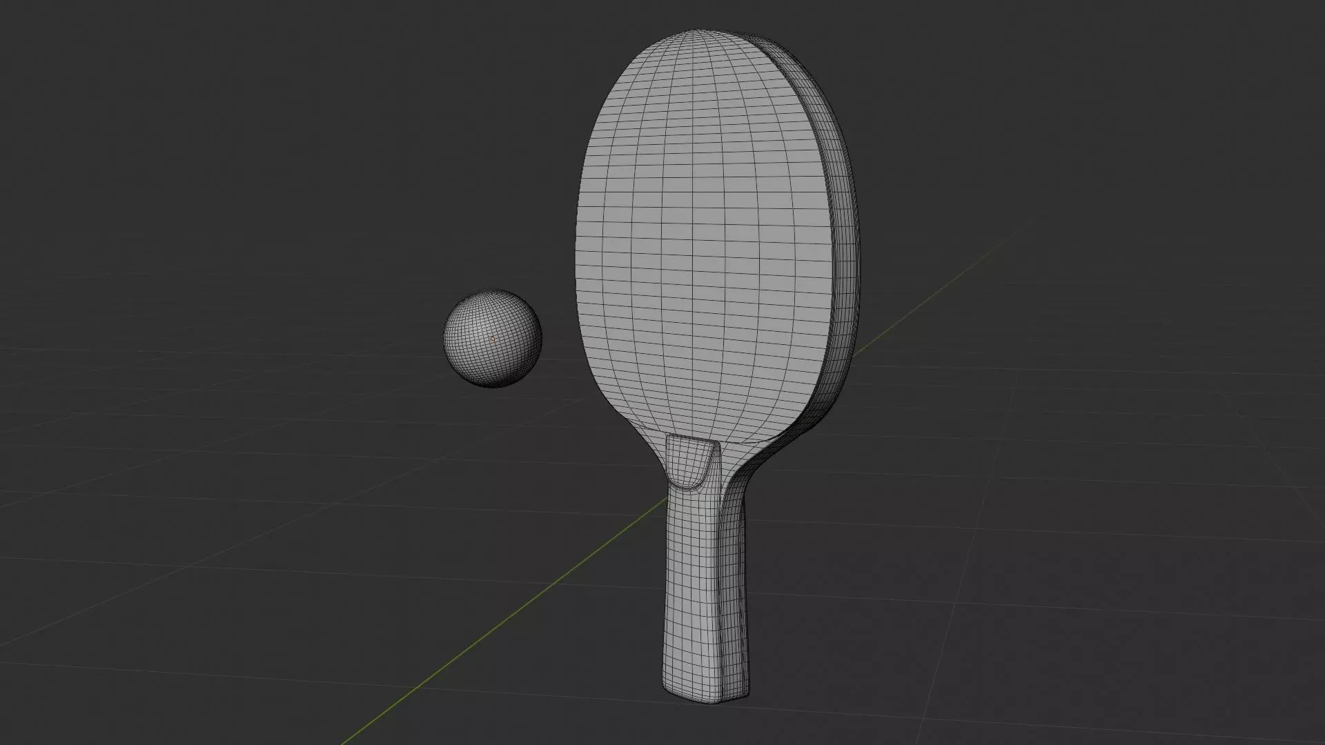 Ping Pong Table Low-poly 3D model_7