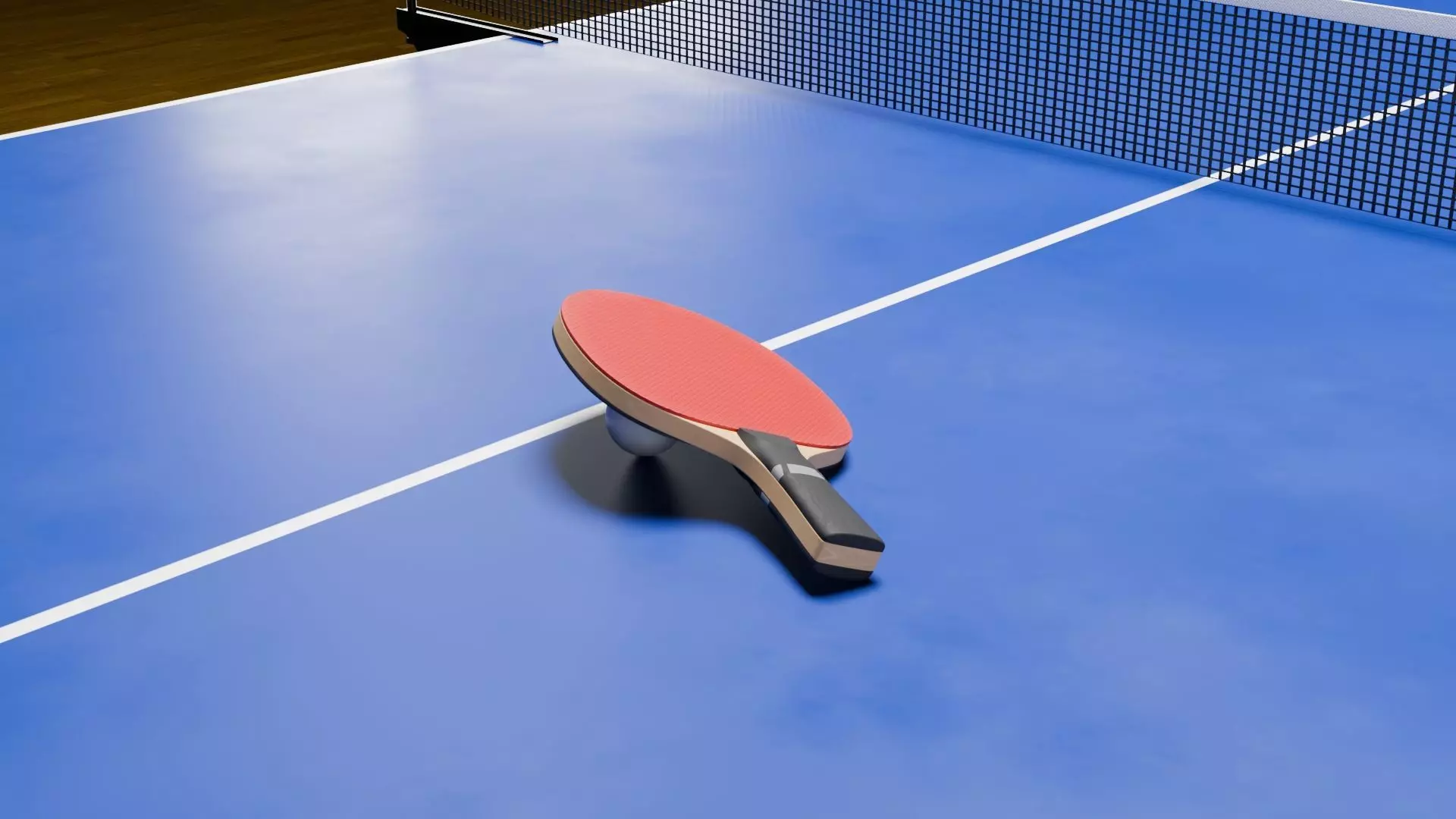 Ping Pong Table Low-poly 3D model_1