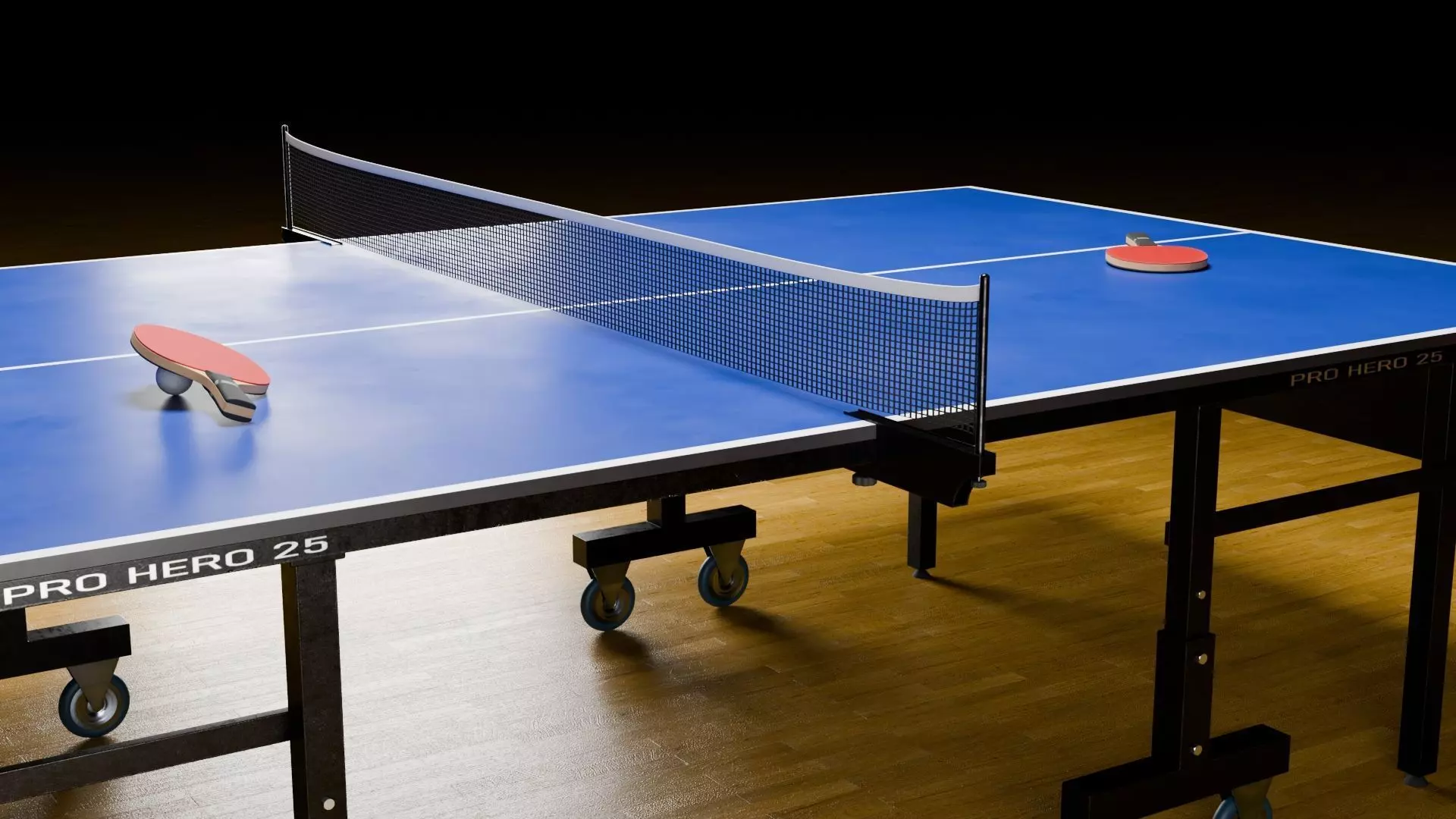 Ping Pong Table Low-poly 3D model_2