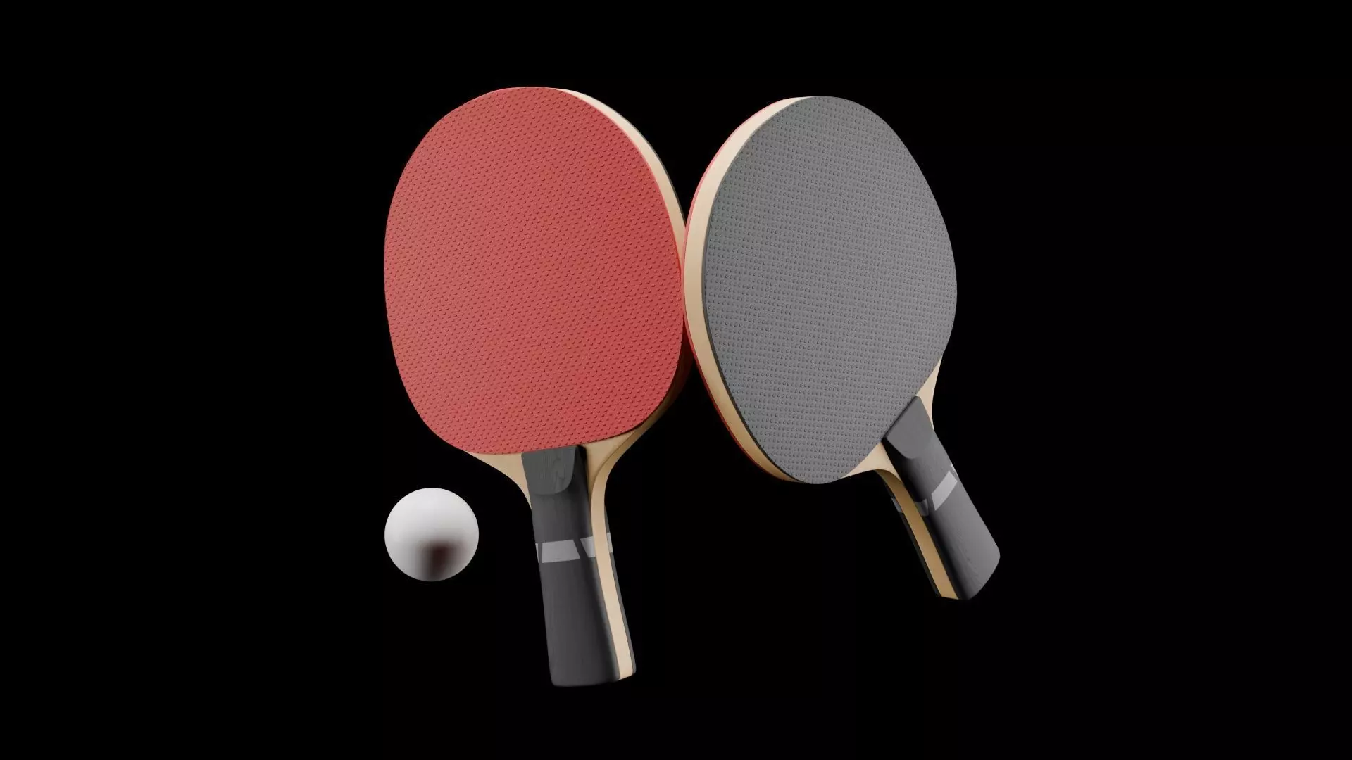 Ping Pong Table Low-poly 3D model_4
