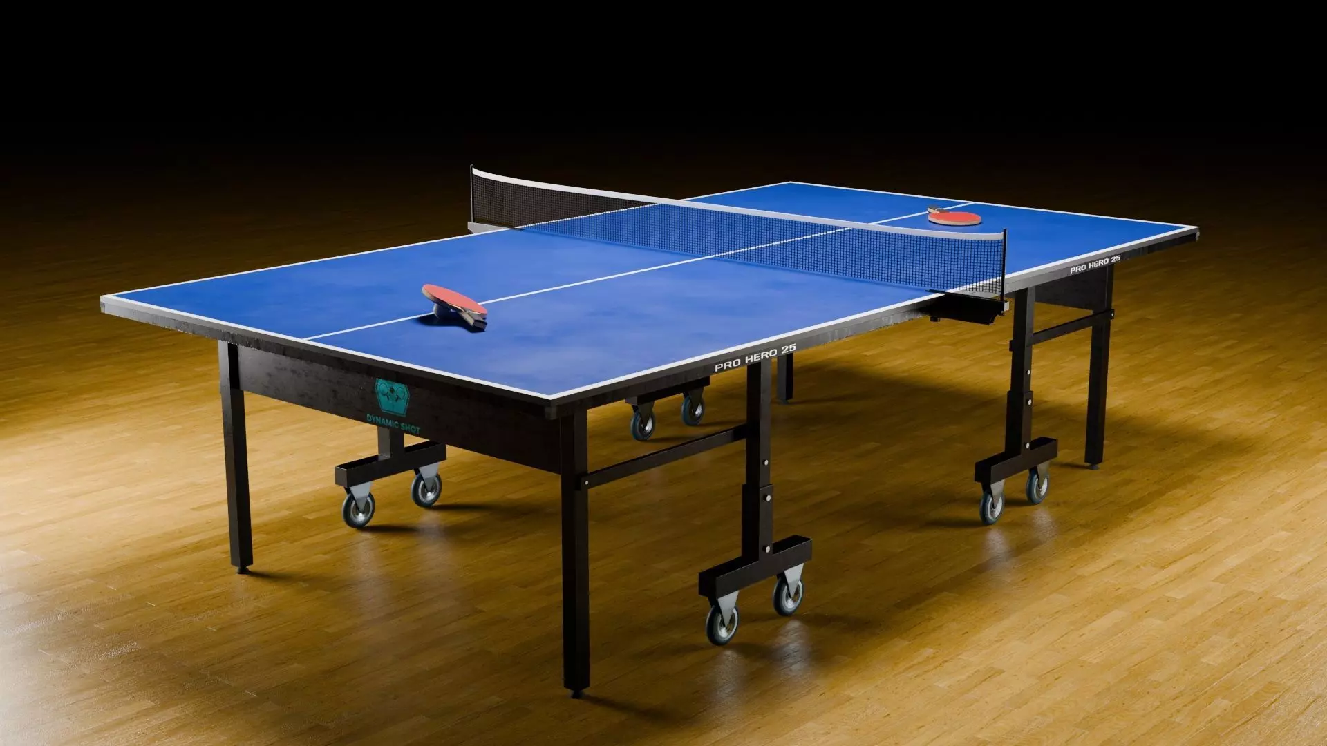 Ping Pong Table Low-poly 3D model_0
