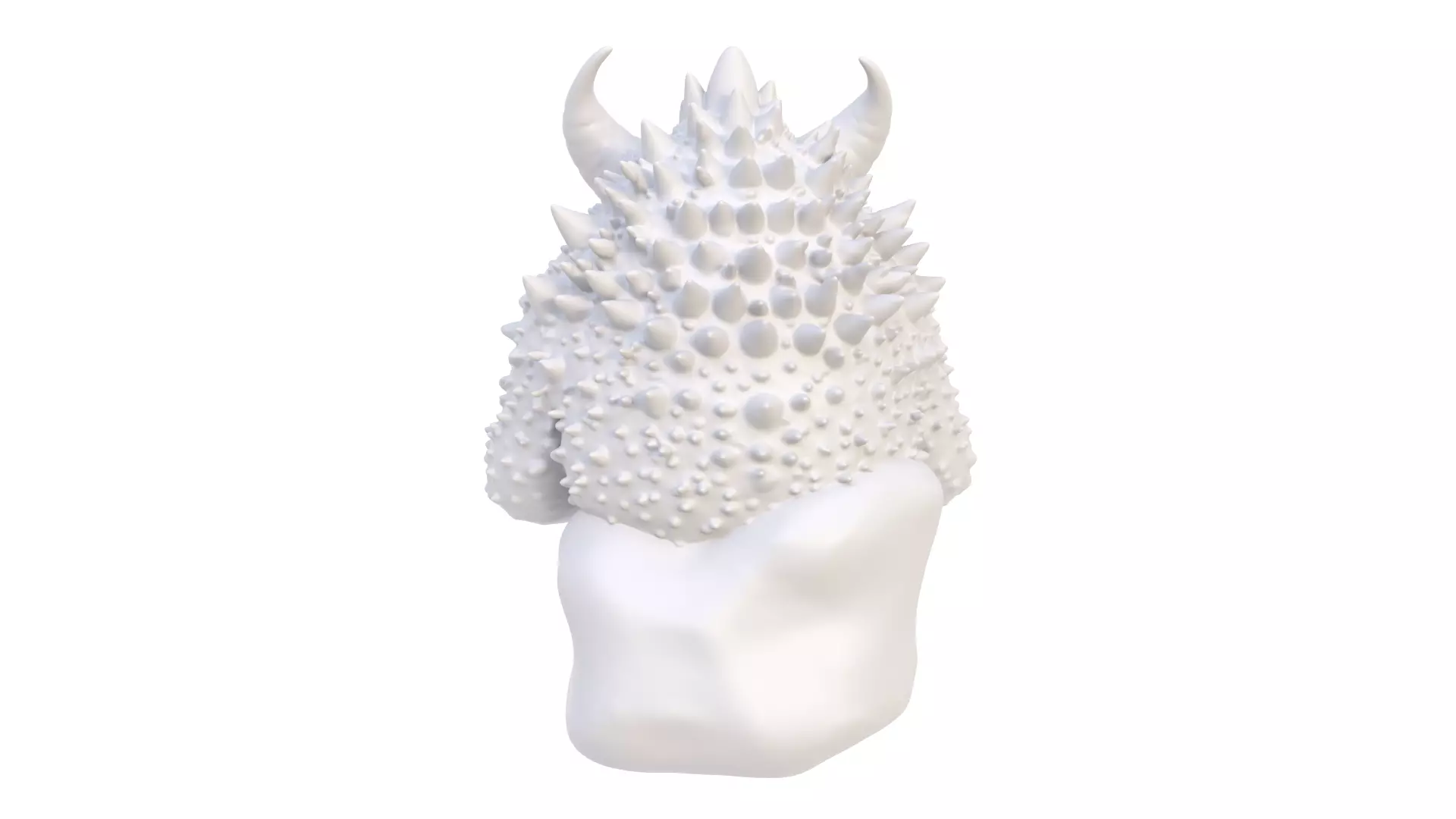 Monster with book 3D model_5