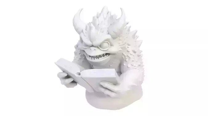 Monster with book 3D model