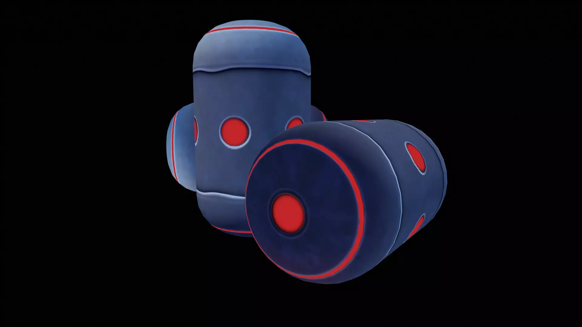 Stylized Sci Fi Grenade - Game Ready Low-poly 3D model_16