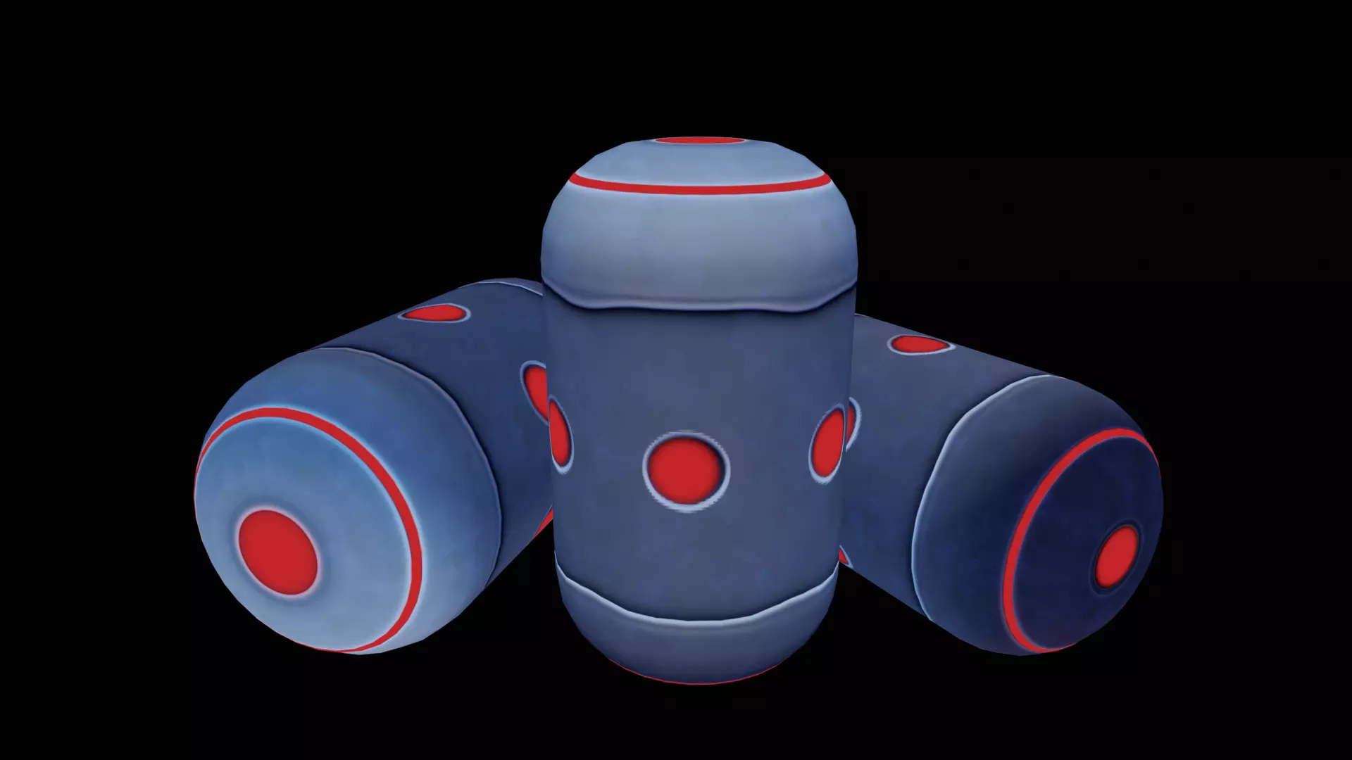 Stylized Sci Fi Grenade - Game Ready Low-poly 3D model_23