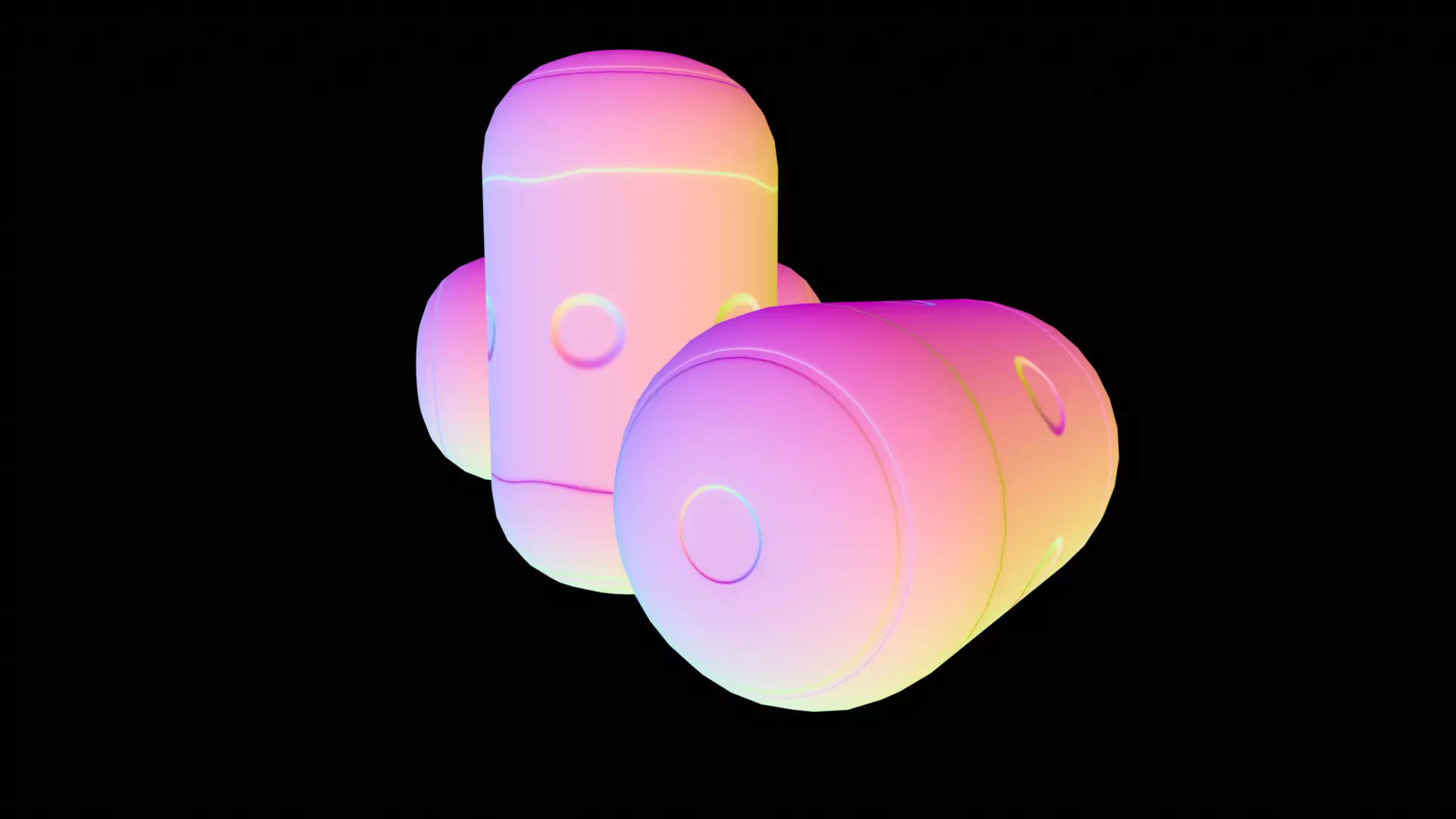 Stylized Sci Fi Grenade - Game Ready Low-poly 3D model_17