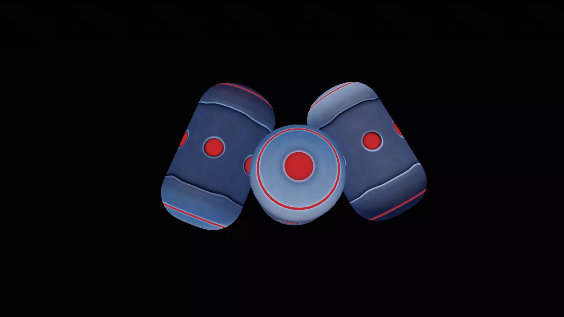 Stylized Sci Fi Grenade - Game Ready Low-poly 3D model_14