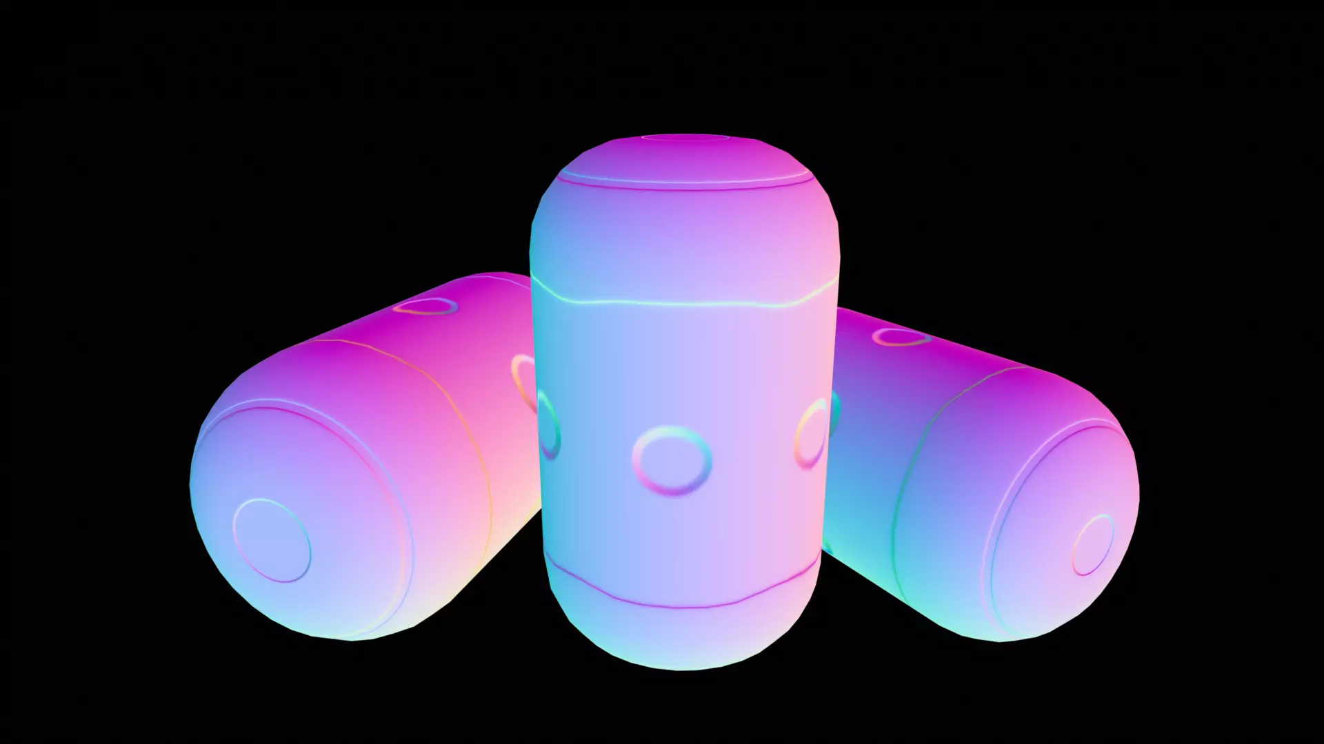 Stylized Sci Fi Grenade - Game Ready Low-poly 3D model_22