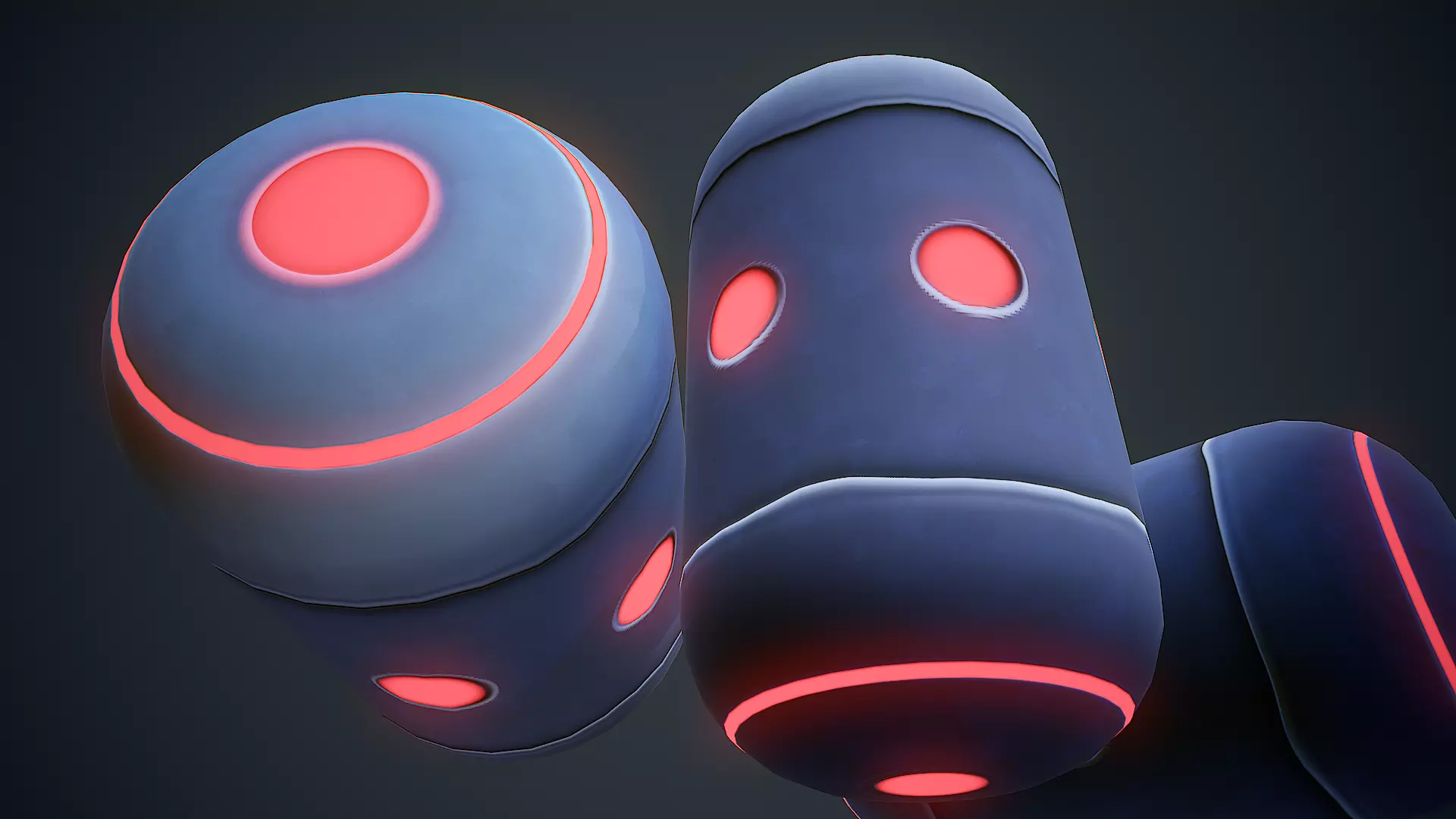 Stylized Sci Fi Grenade - Game Ready Low-poly 3D model_6