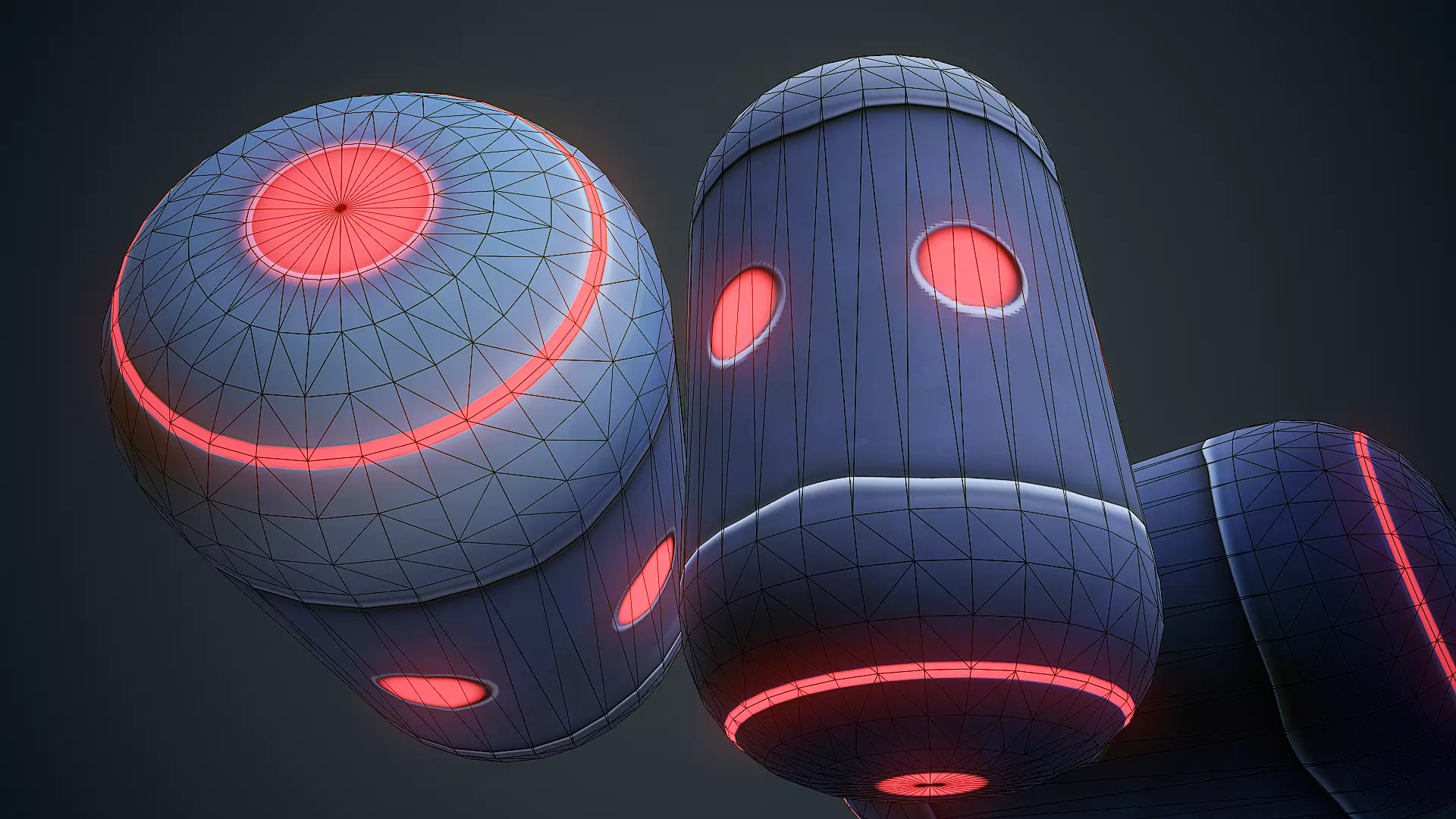 Stylized Sci Fi Grenade - Game Ready Low-poly 3D model_11