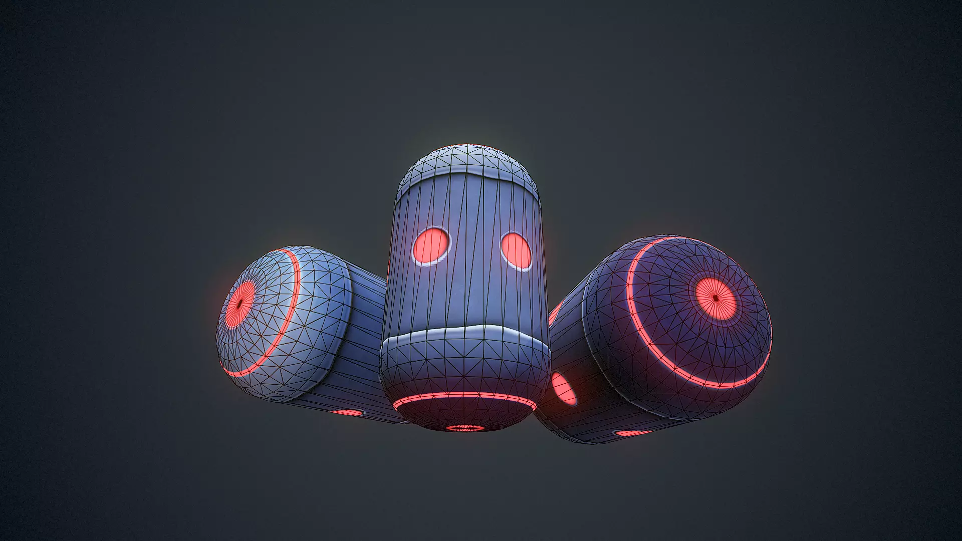 Stylized Sci Fi Grenade - Game Ready Low-poly 3D model_12