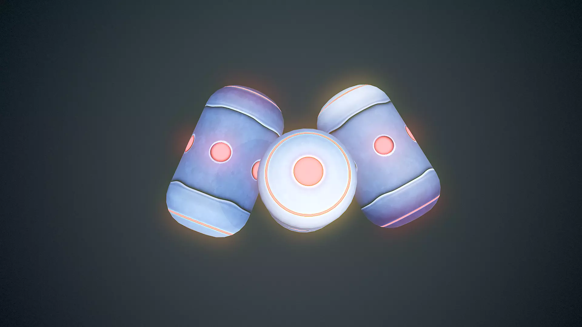 Stylized Sci Fi Grenade - Game Ready Low-poly 3D model_4