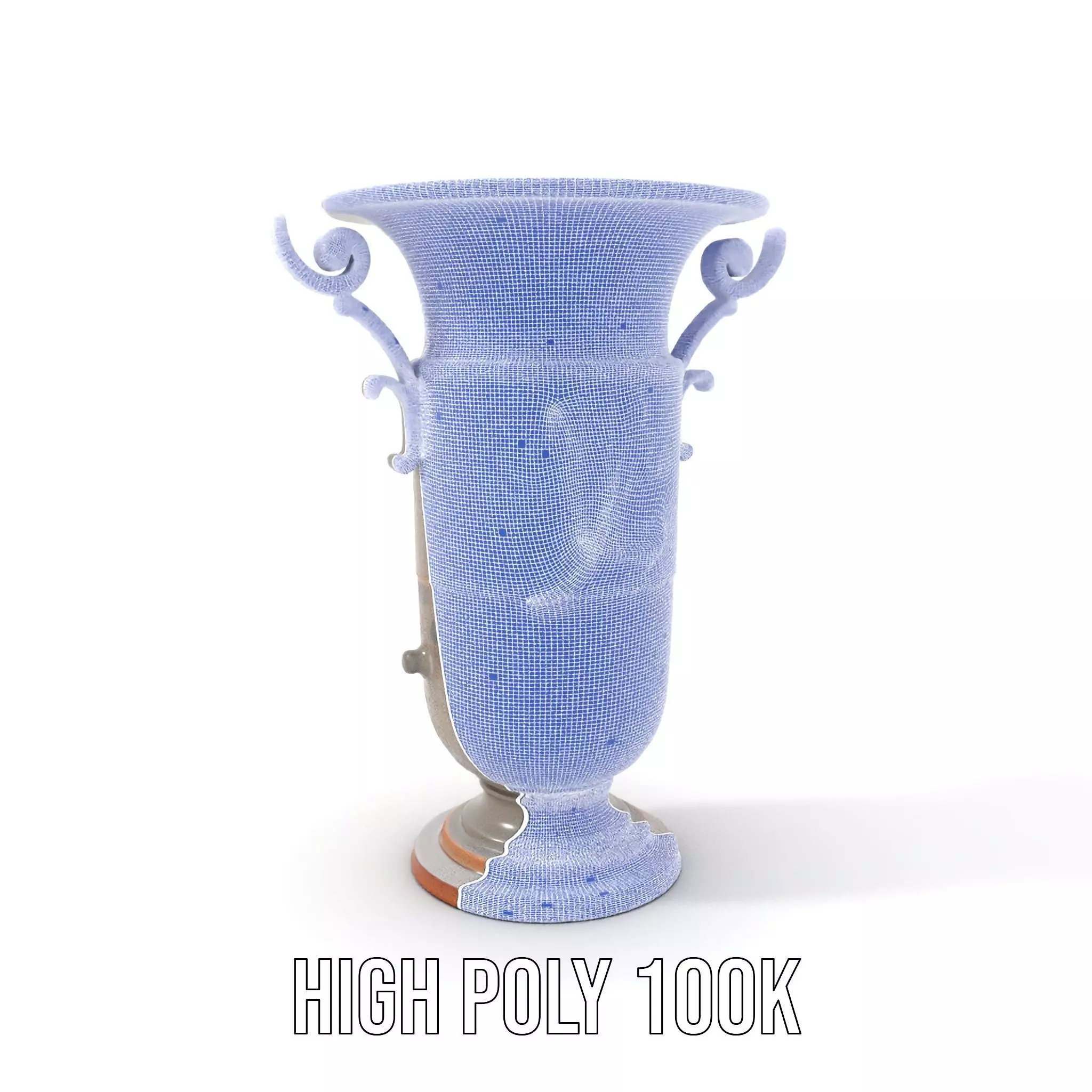 Vintage Bronze Vase model pack Low-poly 3D model_4