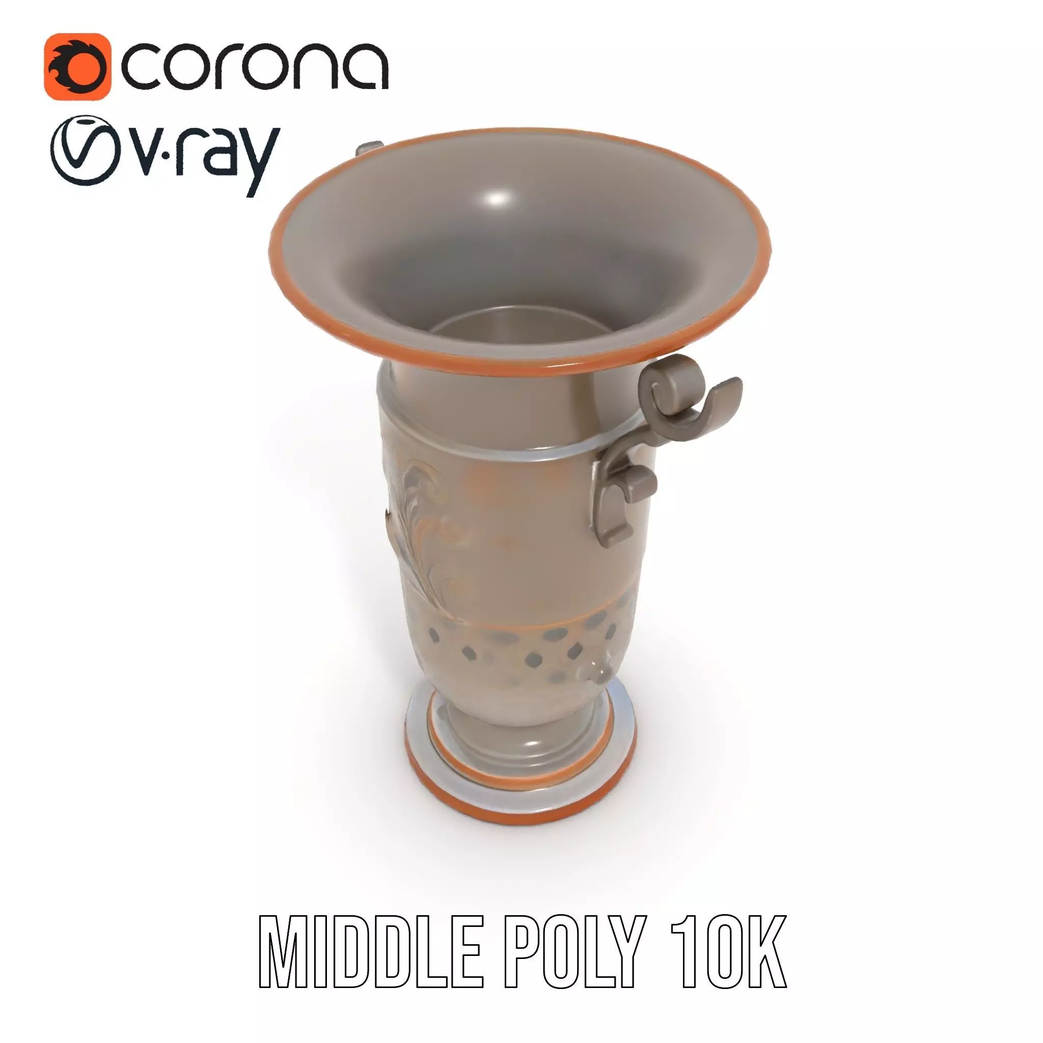 Vintage Bronze Vase model pack Low-poly 3D model_19