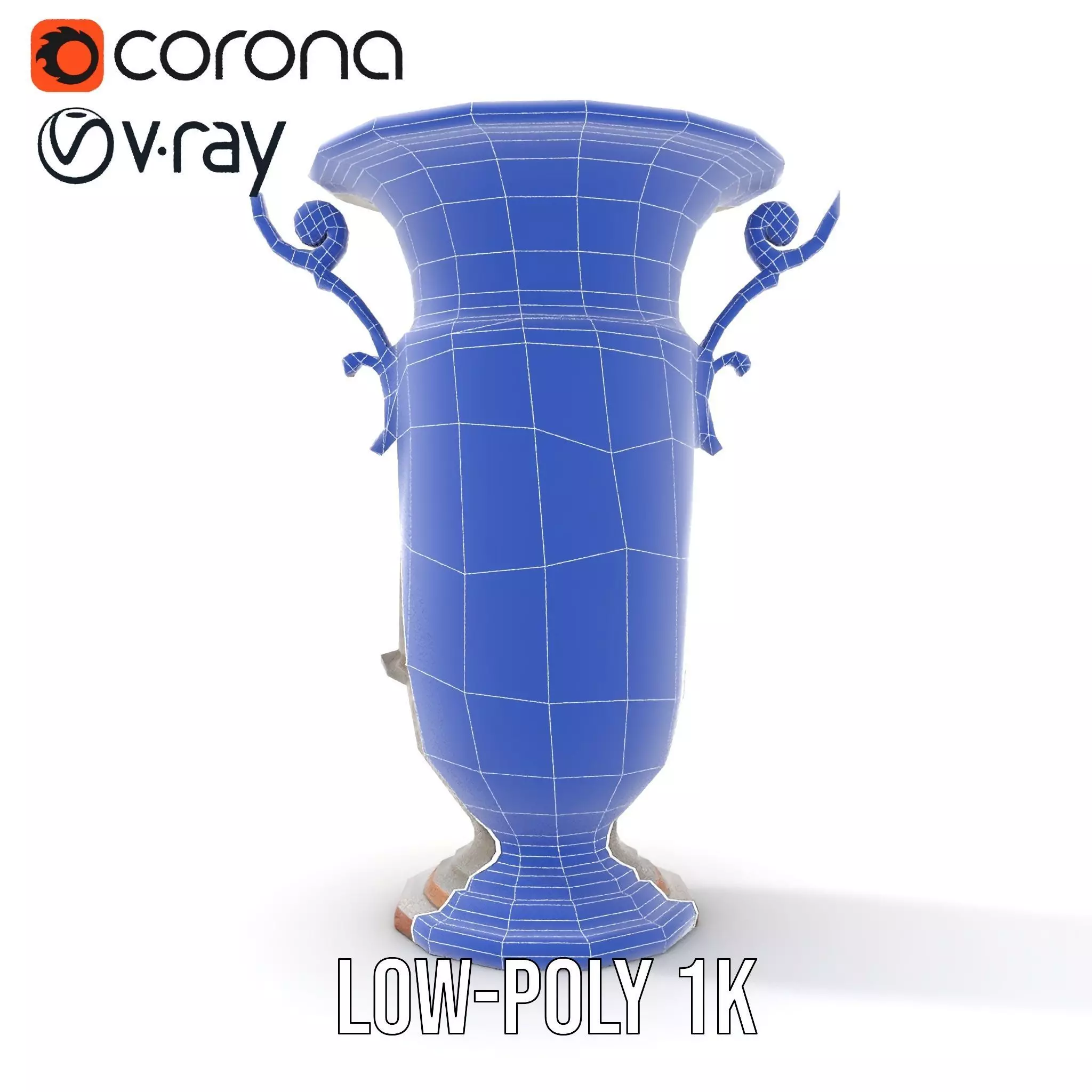 Vintage Bronze Vase model pack Low-poly 3D model_22
