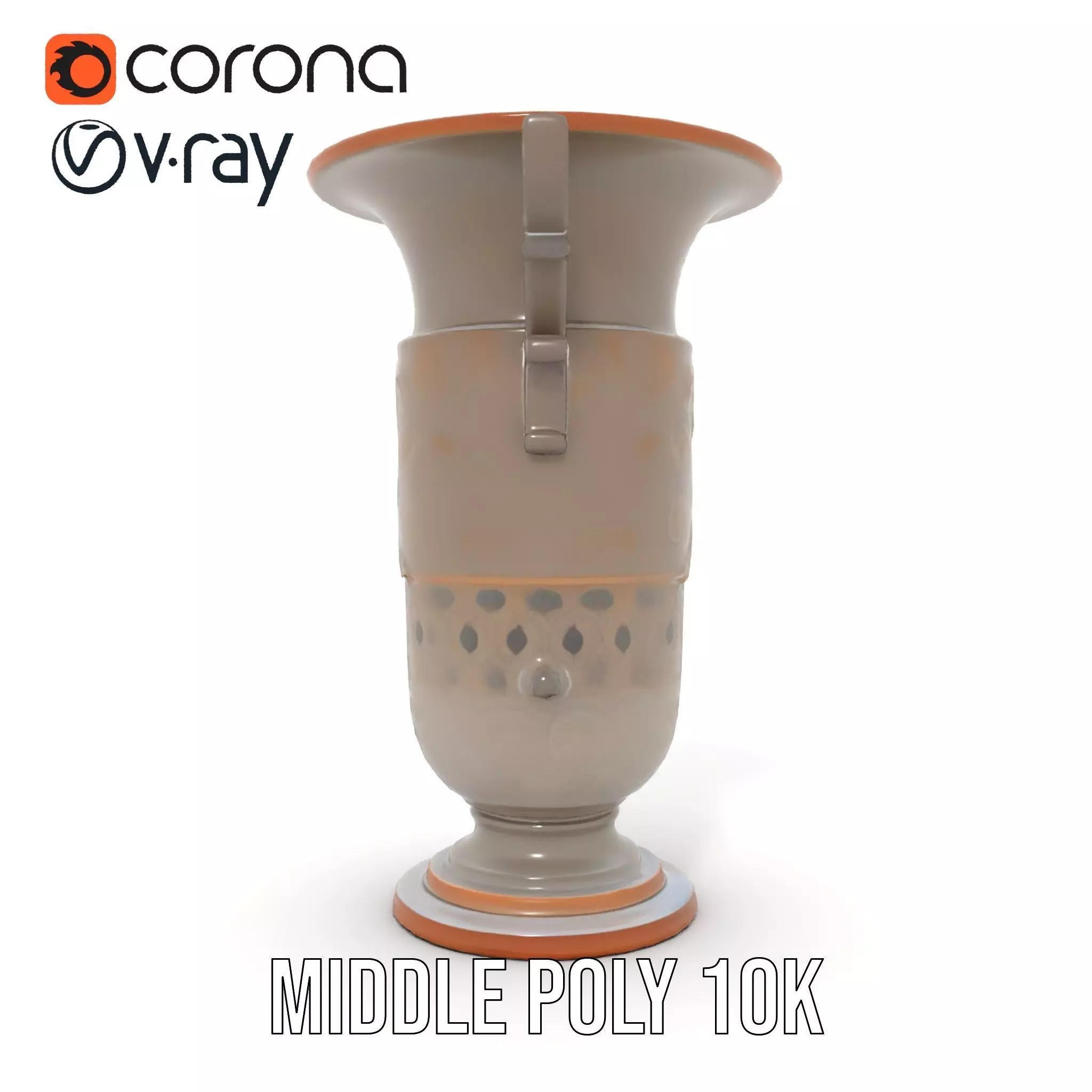 Vintage Bronze Vase model pack Low-poly 3D model_21