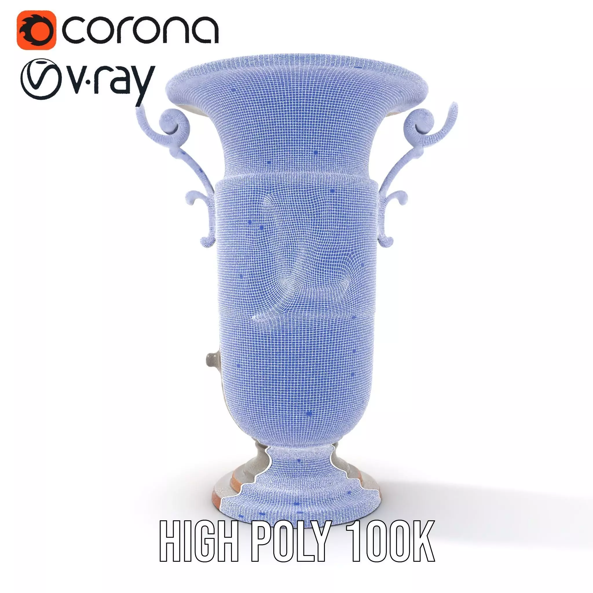 Vintage Bronze Vase model pack Low-poly 3D model_31
