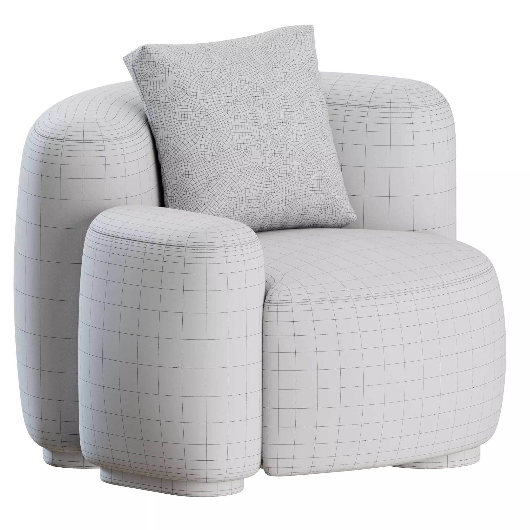 Baba Easy Chair by Gisbert Poppler 3D model_4