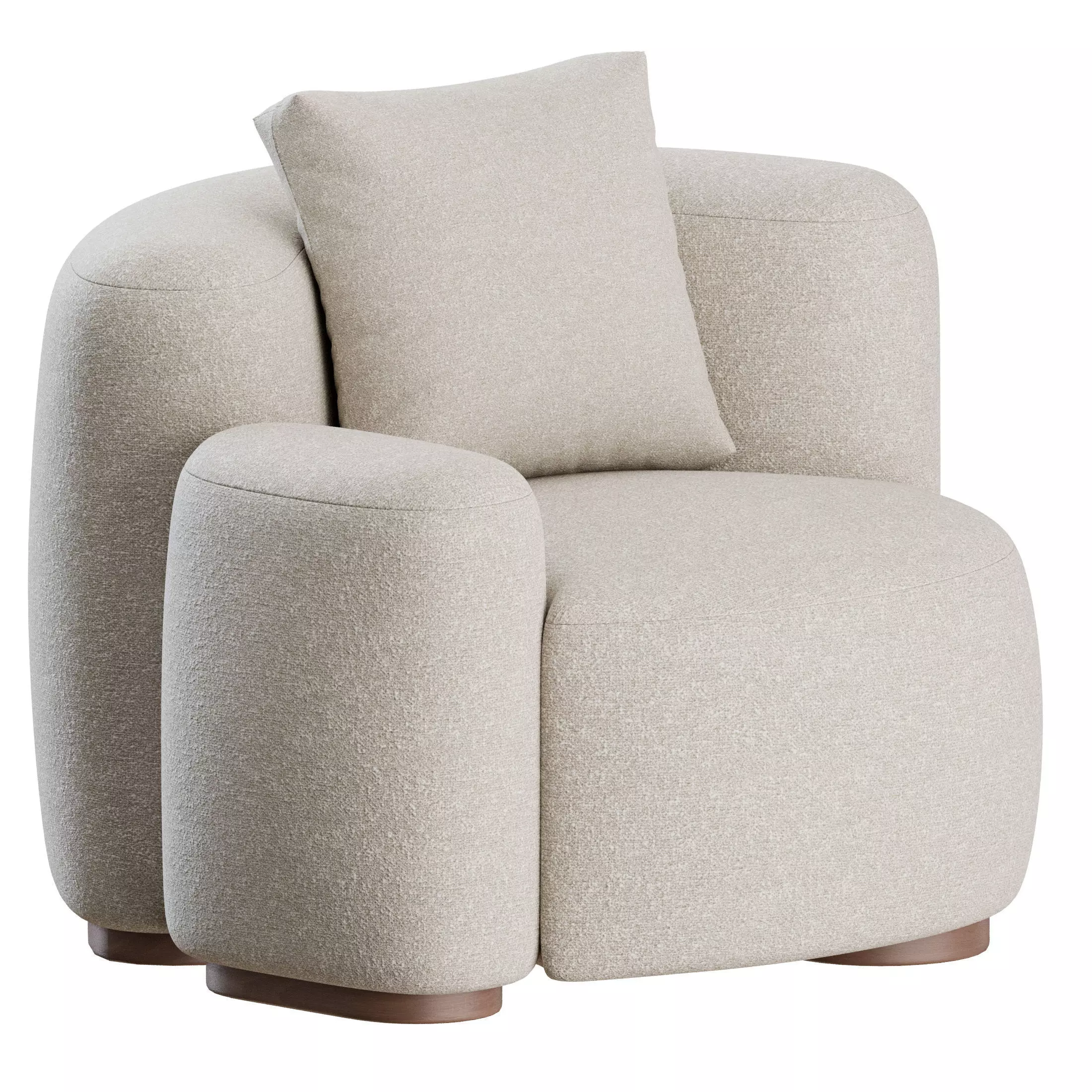 Baba Easy Chair by Gisbert Poppler 3D model_0