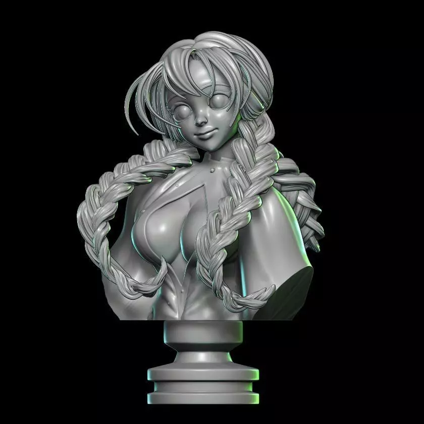 KANROJI Mitsuri Demon Slayer Bust figure 3D print model_1