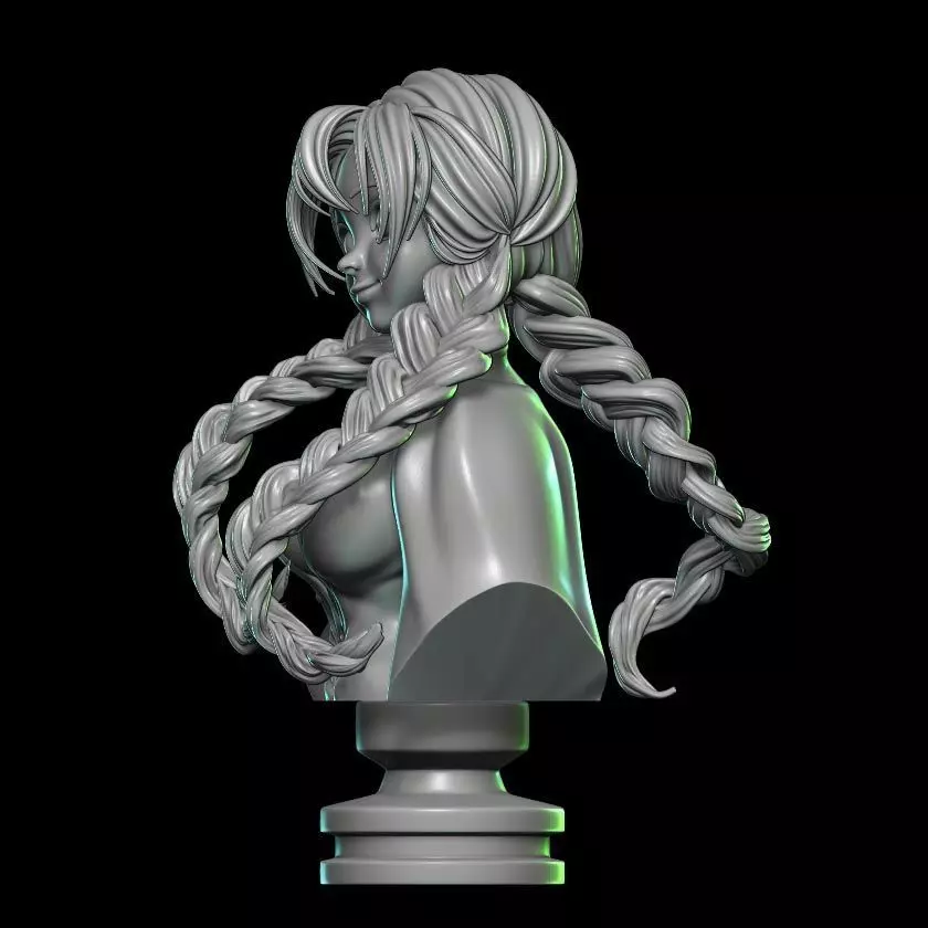 KANROJI Mitsuri Demon Slayer Bust figure 3D print model_2