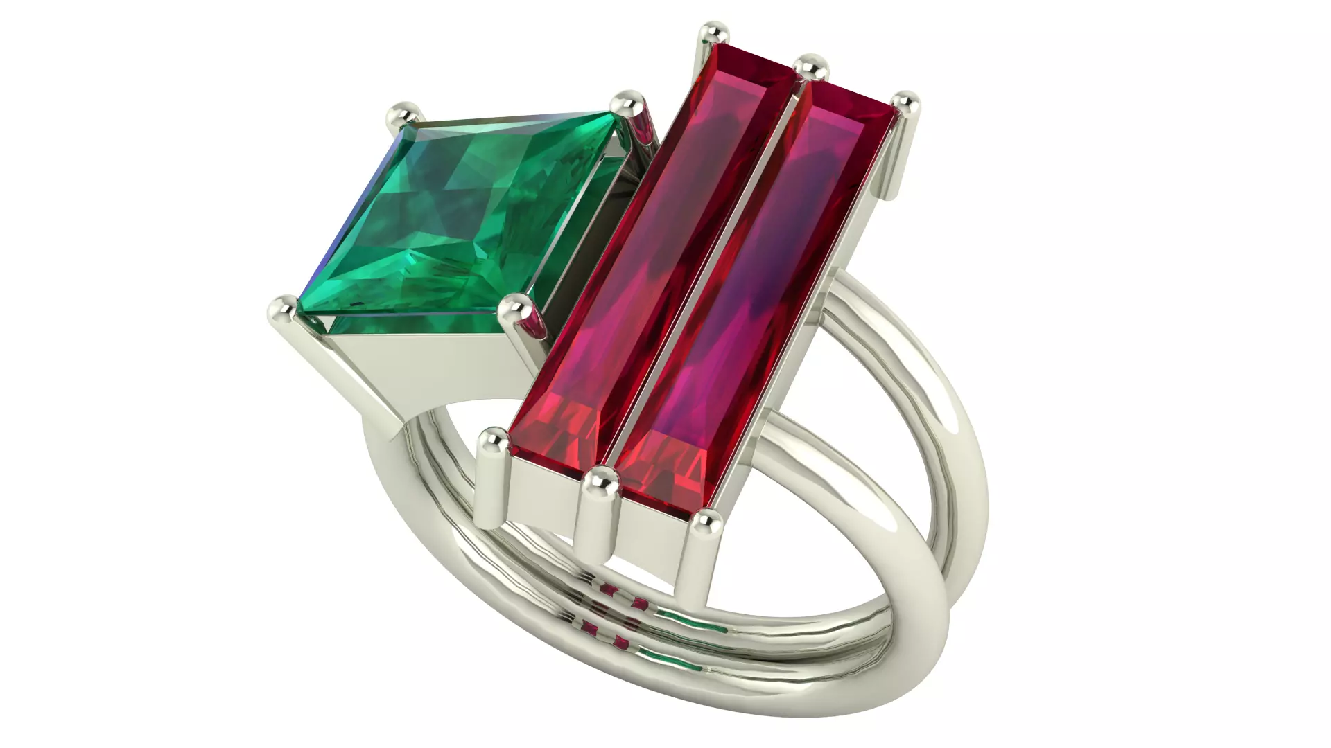 Womans Ring Size 58  3D print model_13