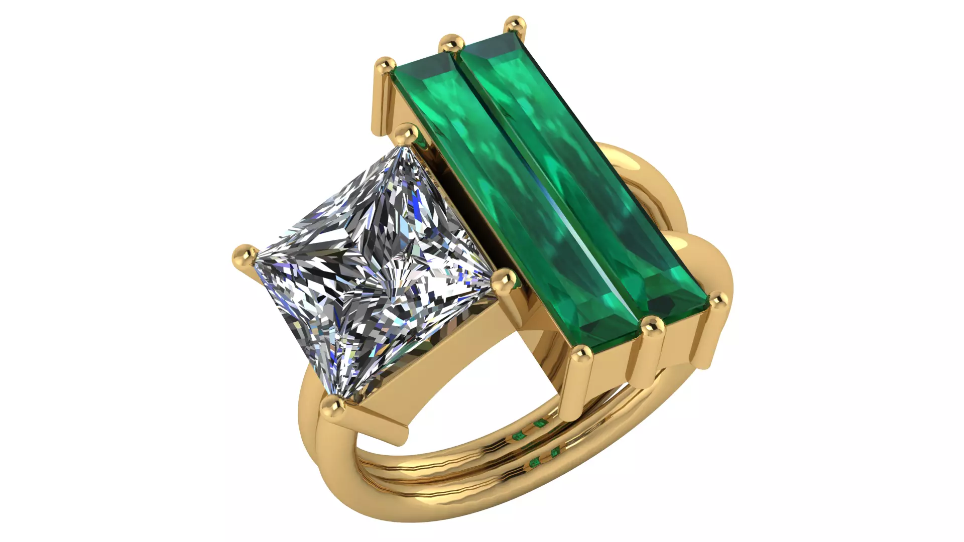 Womans Ring Size 58  3D print model_12